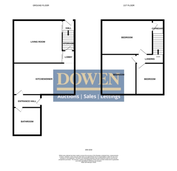 47, Wordsworth Road, Peterlee floorplan