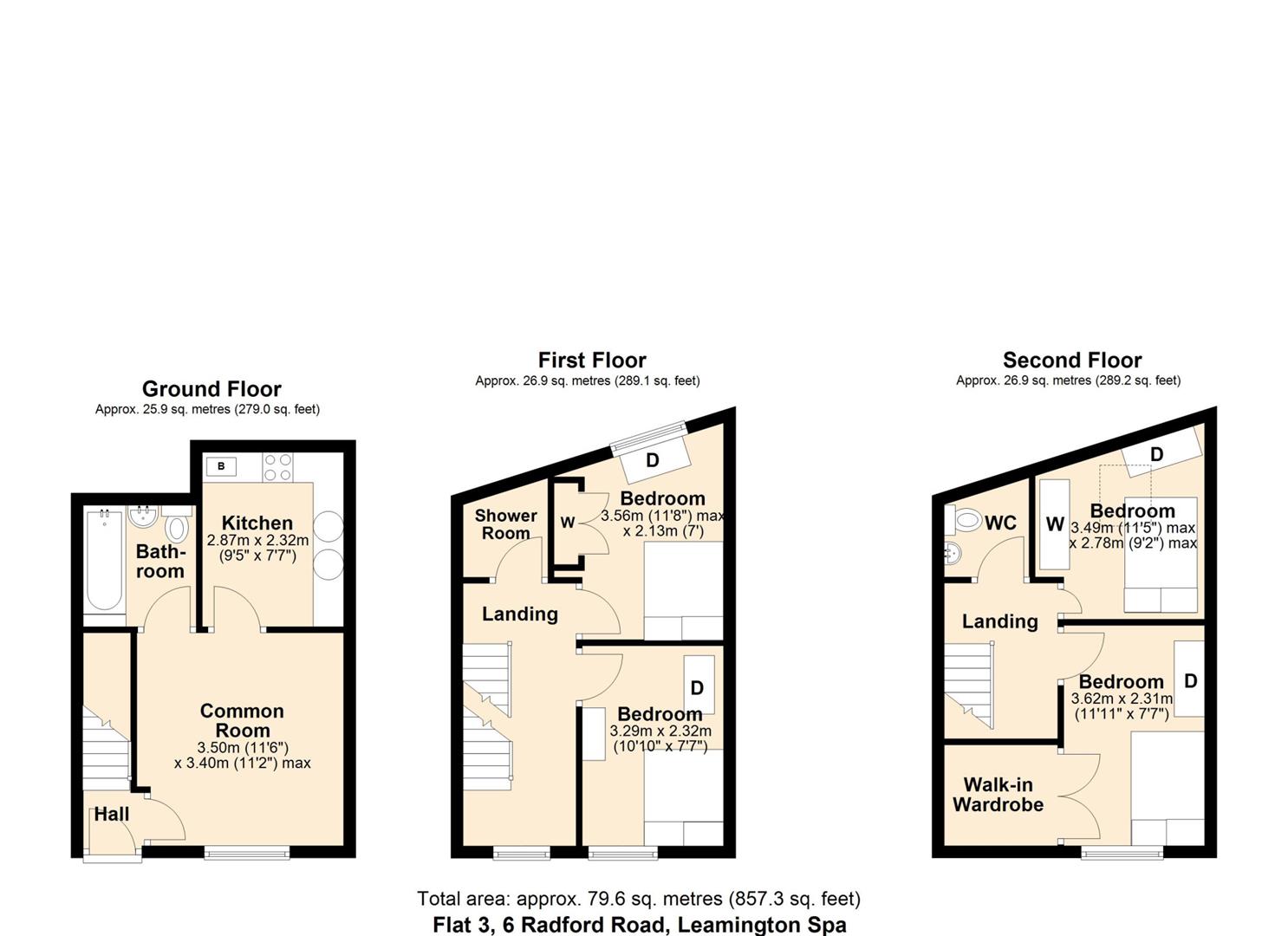 6 Radford Road, Leamington Spa floorplan