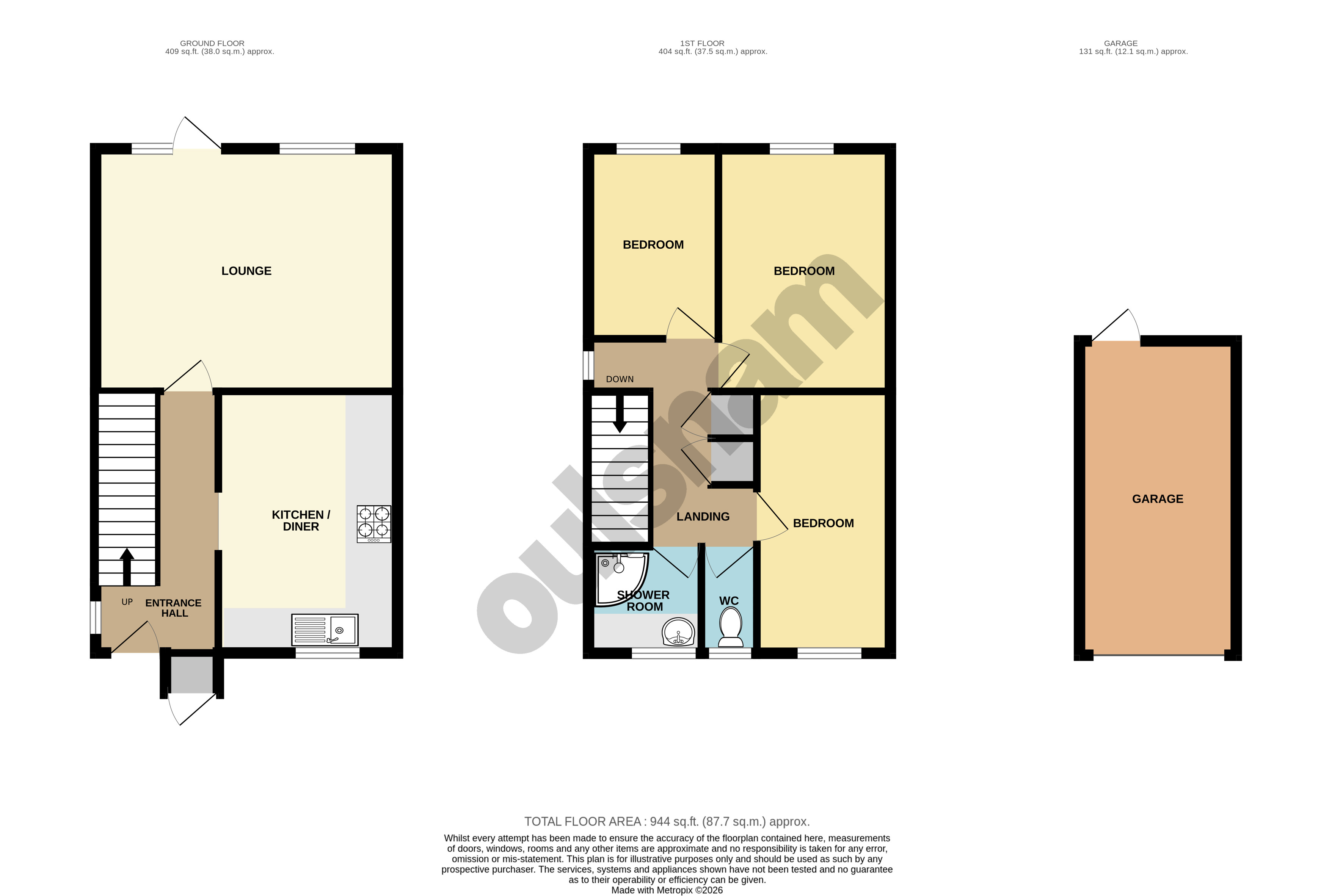 160, Oak Farm Road, Birmingham floorplan