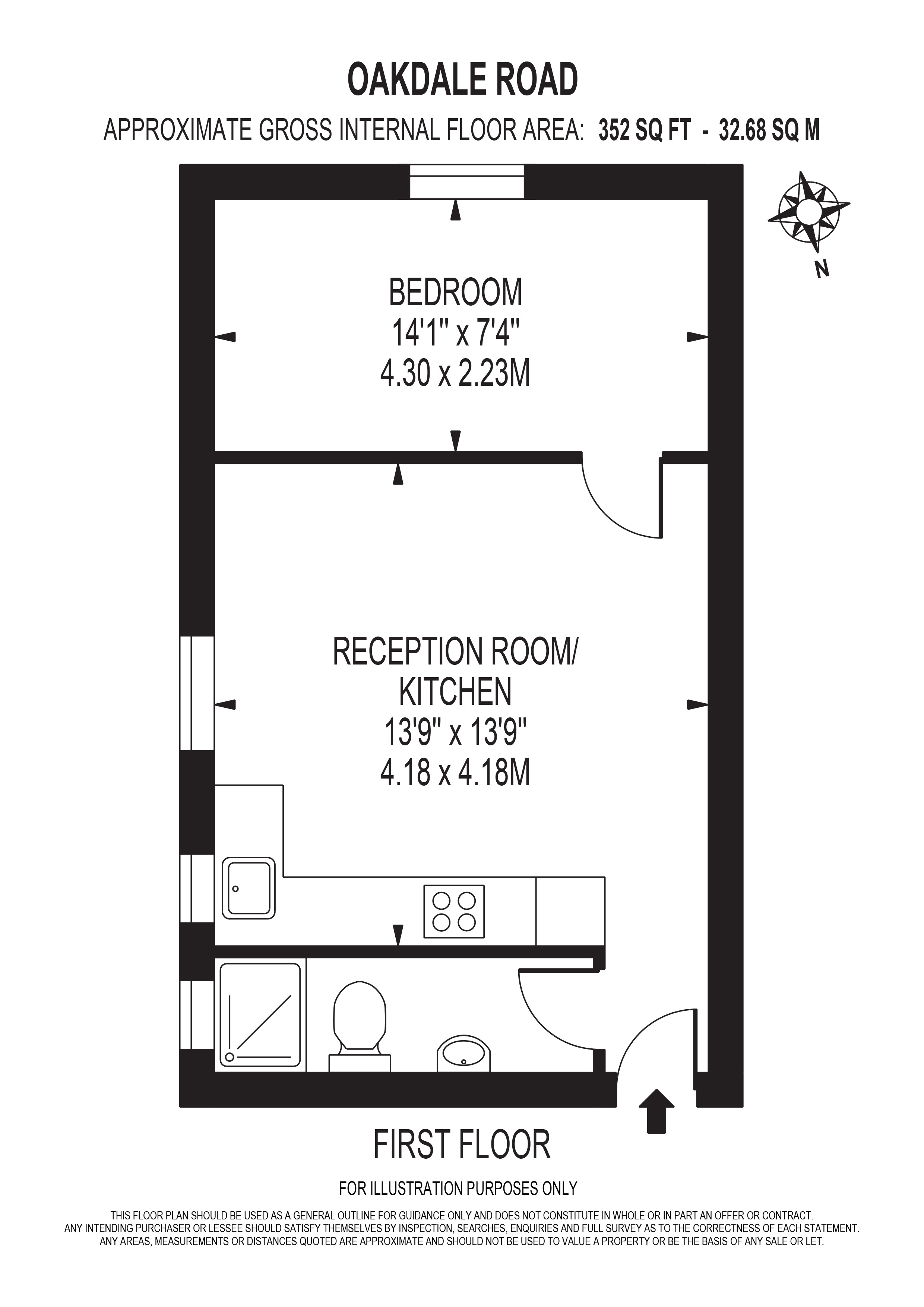 Flat 2, 38, Oakdale Road, LONDON floorplan