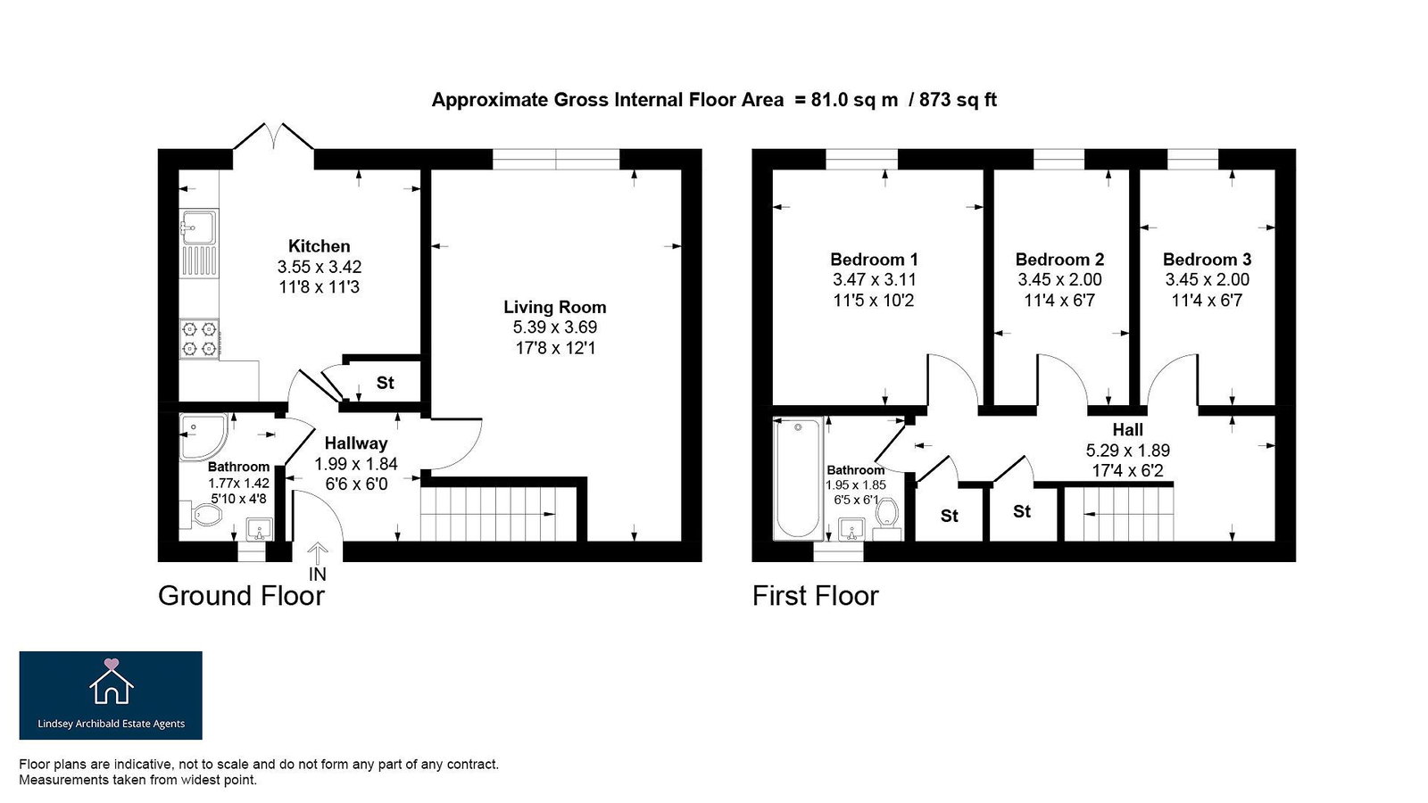 76, Hawthorn Road, Glasgow floorplan