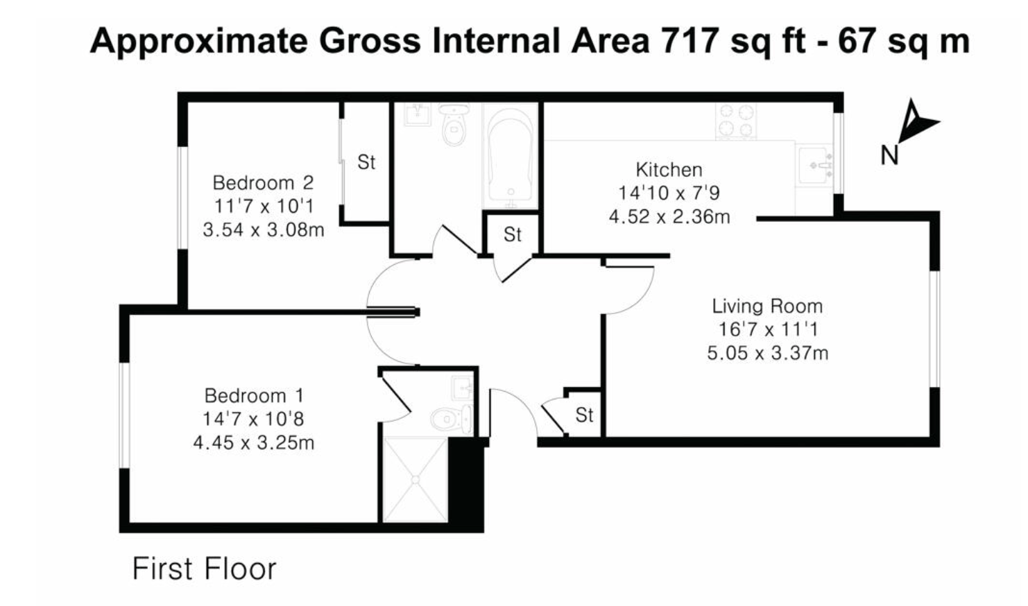 20 Kempton Court, Kempton Avenue, Sunbury-on-Thames floorplan