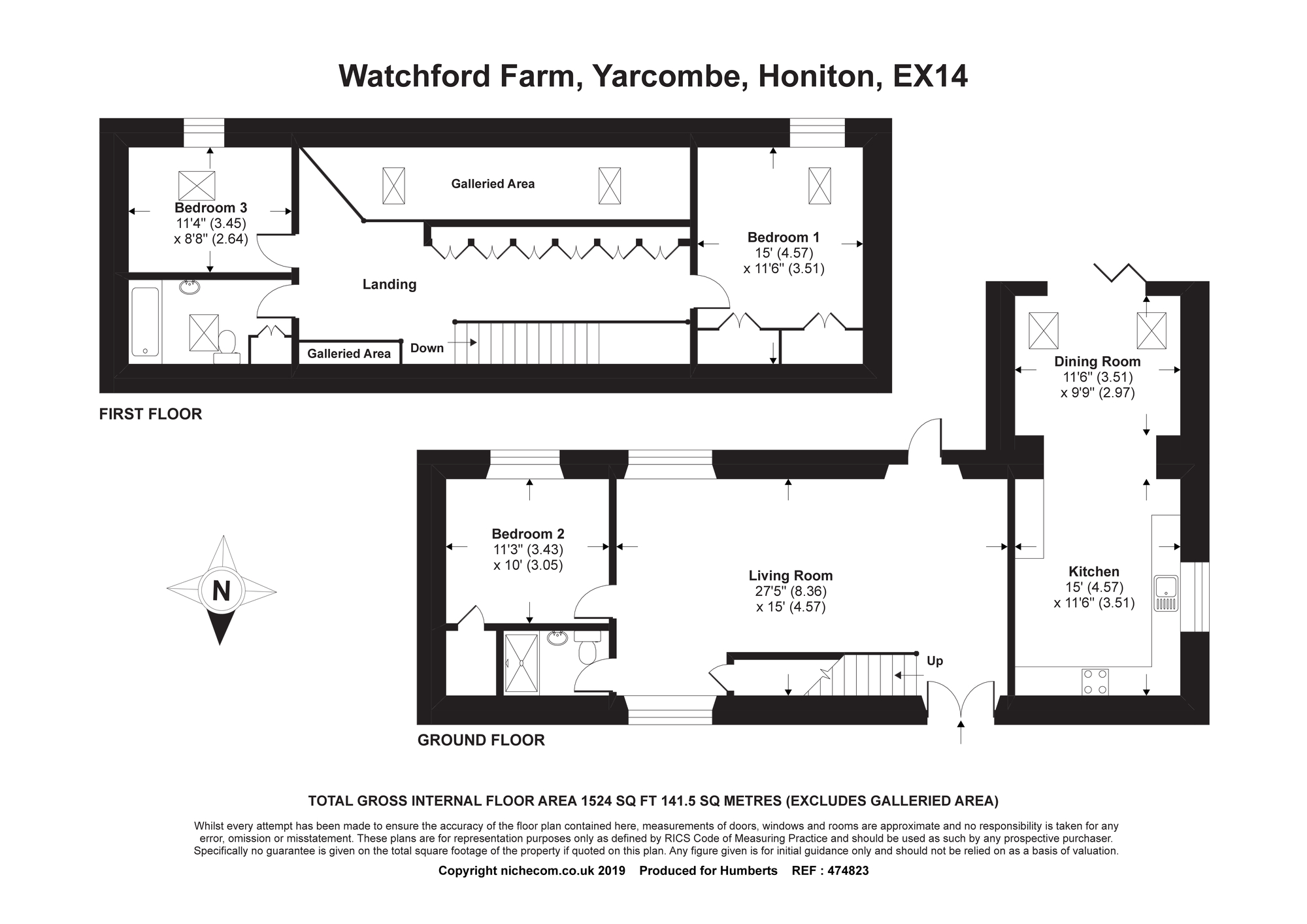 3 Bedrooms Barn conversion for sale in Watchford Farm, Yarcombe, Honiton, Devon EX14