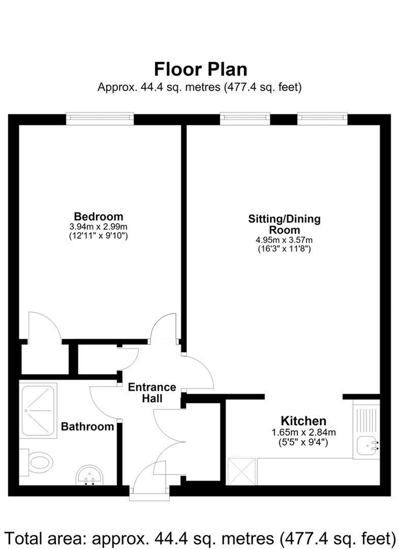 Flat 28, Reddleman House, Bath Road, Sturminster Newton floorplan