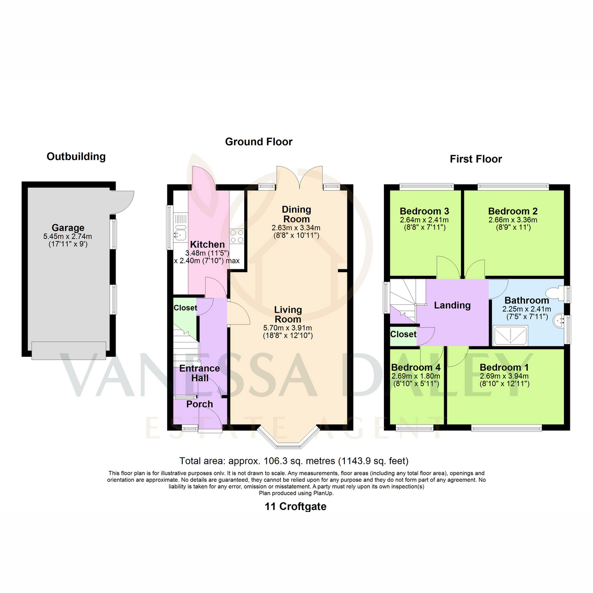 11, Croftgate, Preston floorplan