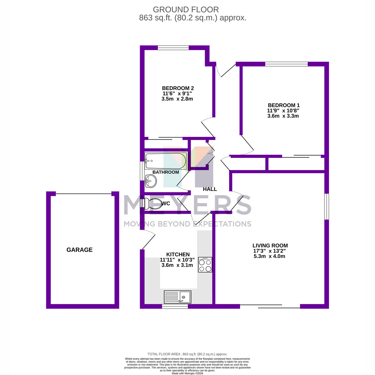 39a, Leeson Drive, Ferndown floorplan
