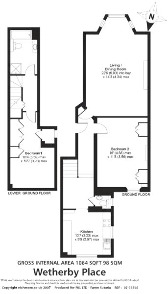 2 Bedrooms Flat to rent in Wetherby Place, South Kensington, London SW7