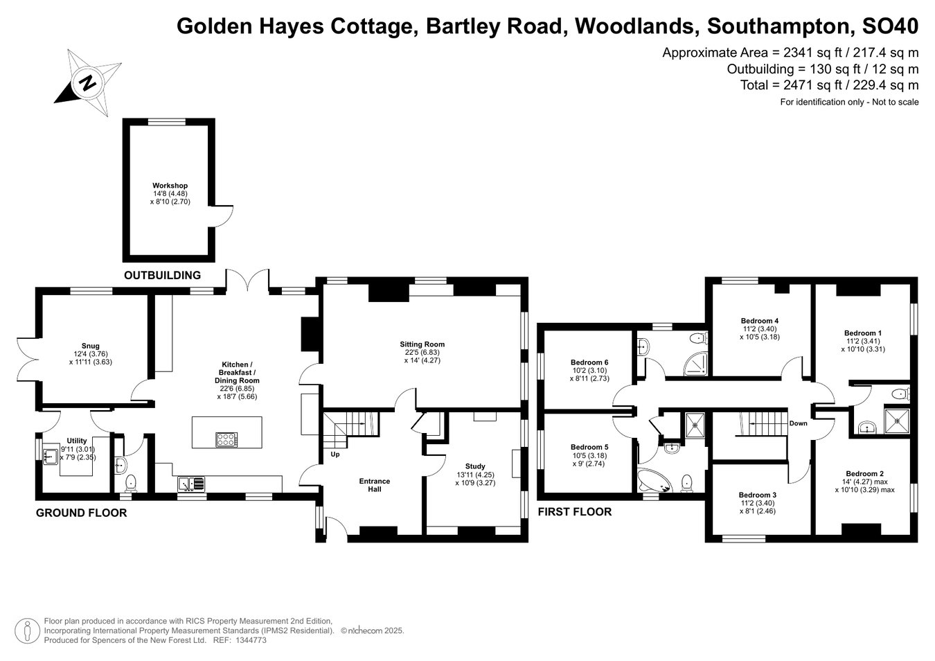 Golden Hayes Cottage, Bartley Road, Southampton floorplan