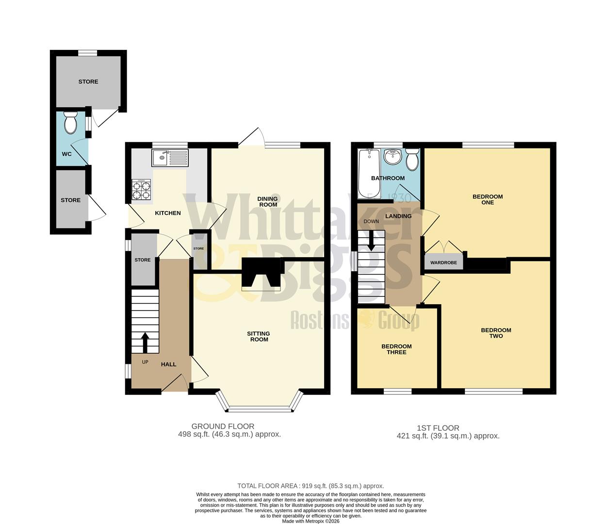 58, Selborne Road, Leek floorplan
