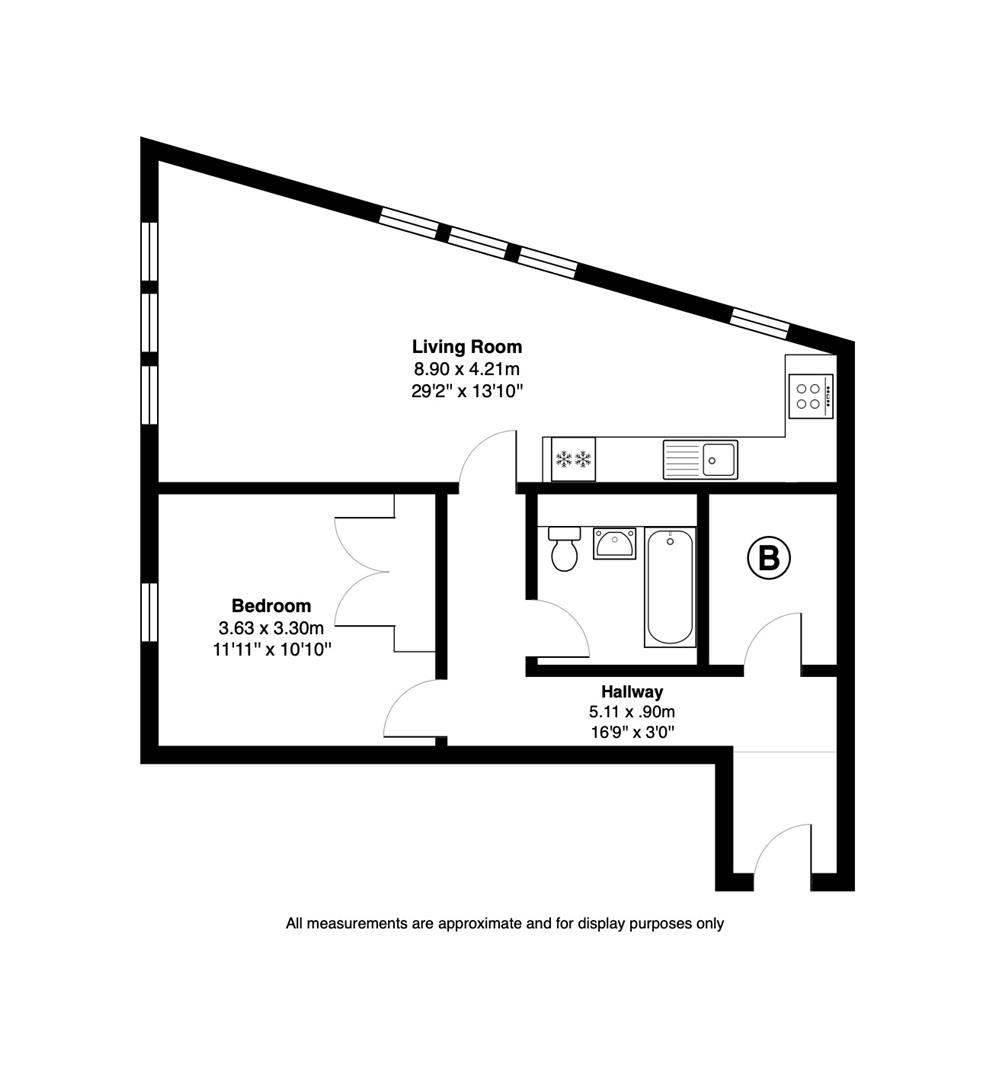 Apartment 409, Ridley House, Ridley Street, Birmingham floorplan