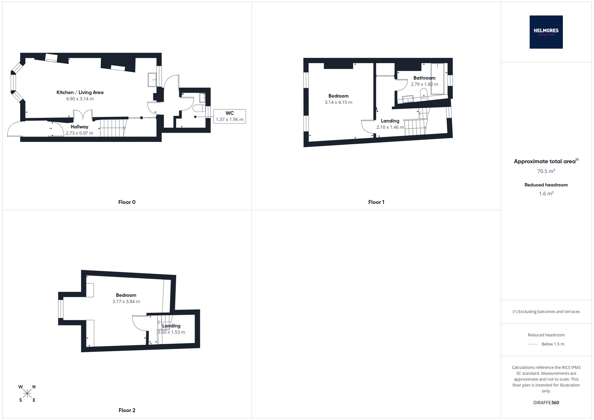 4 Hillbudge Terrace Park Street, Crediton floorplan