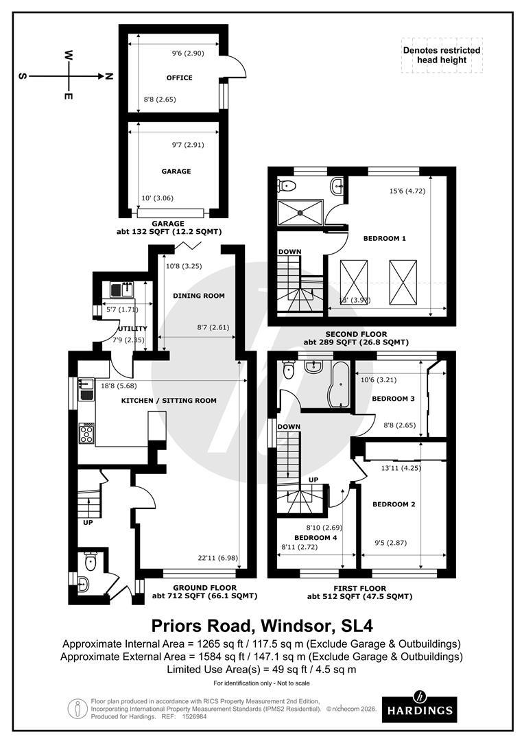 Priors Road, Windsor floorplan