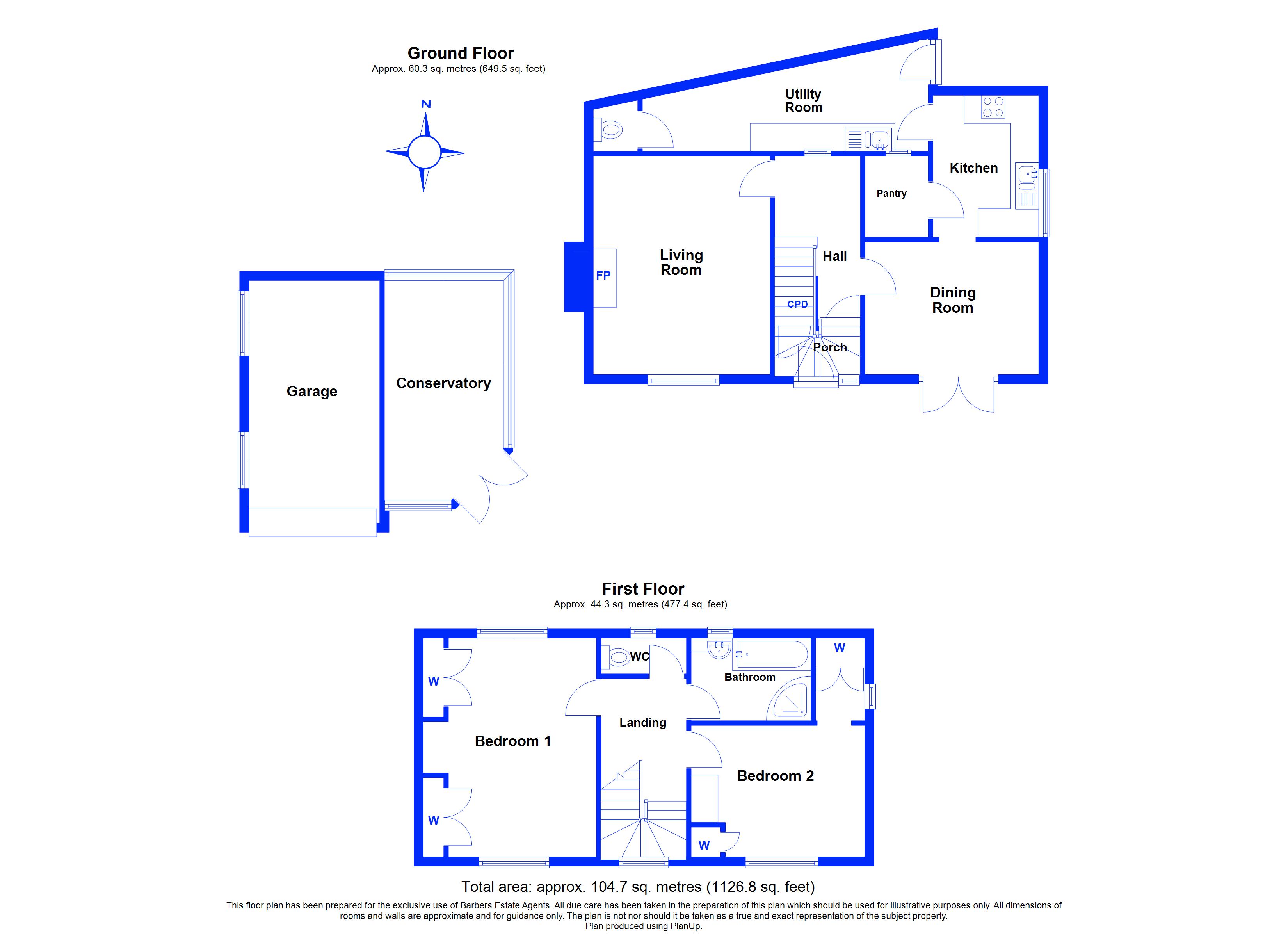 Orchard Cottage, North Road, Telford floorplan