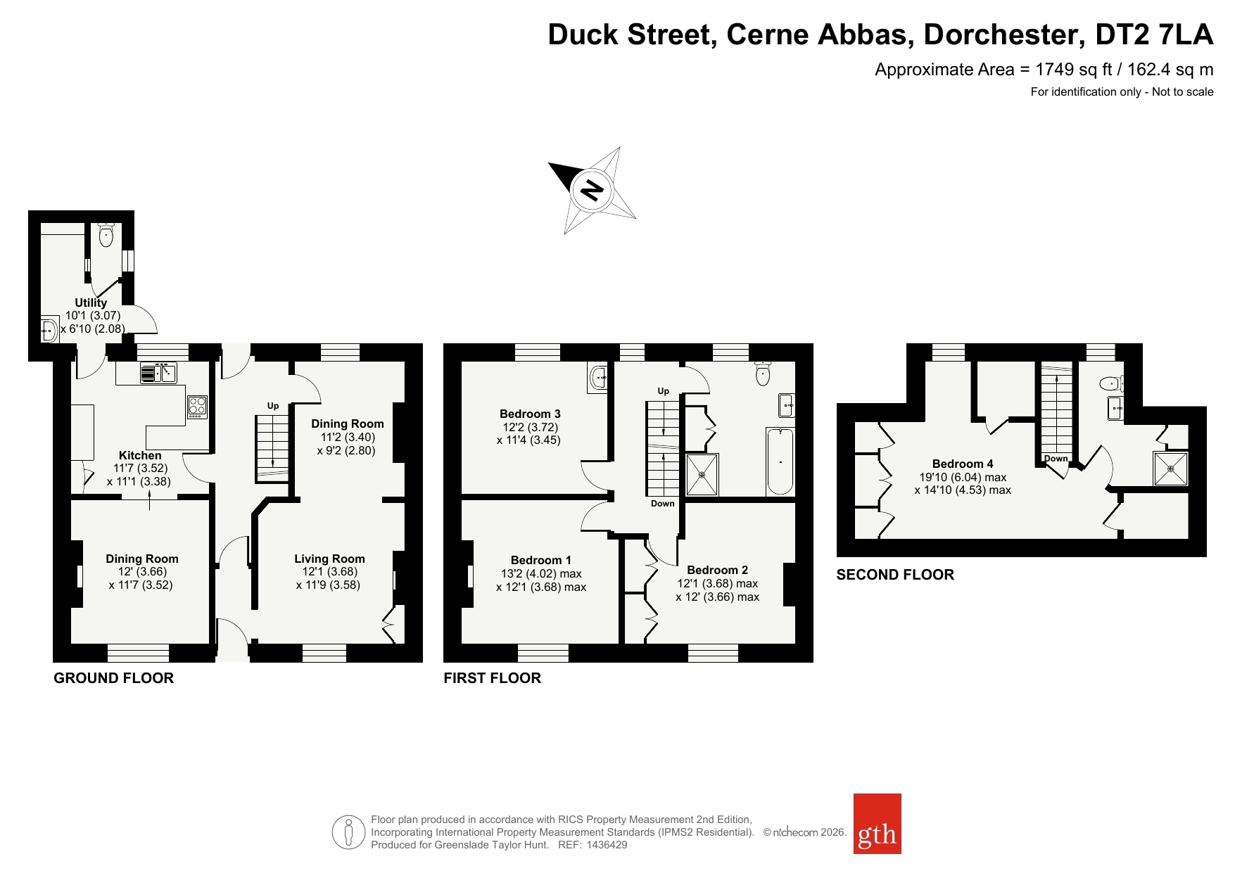 Leda Cottage, 14, Duck Street, Dorchester floorplan