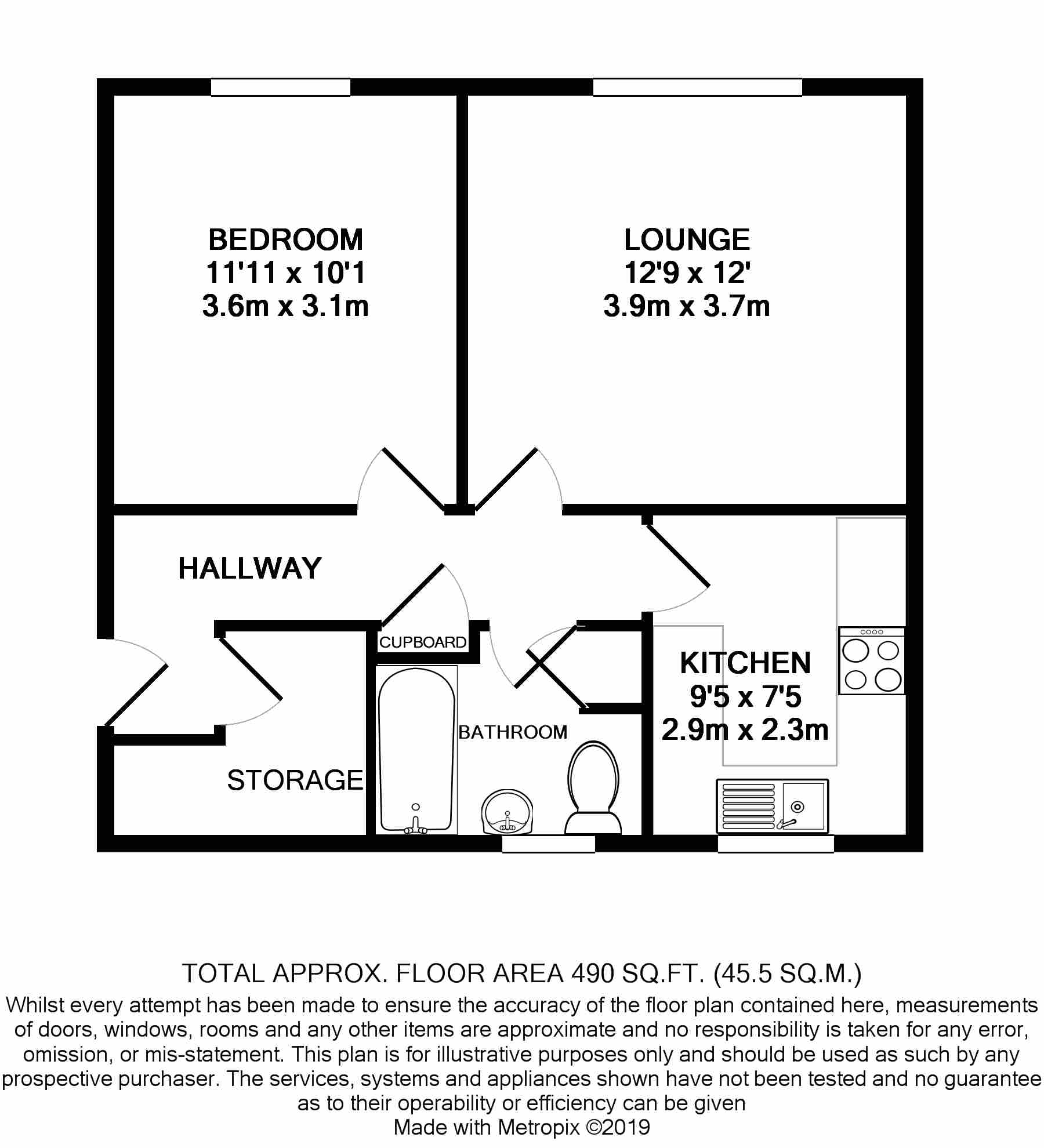 1 Bedrooms Flat for sale in Alport Avenue, Colchester, Essex CO2