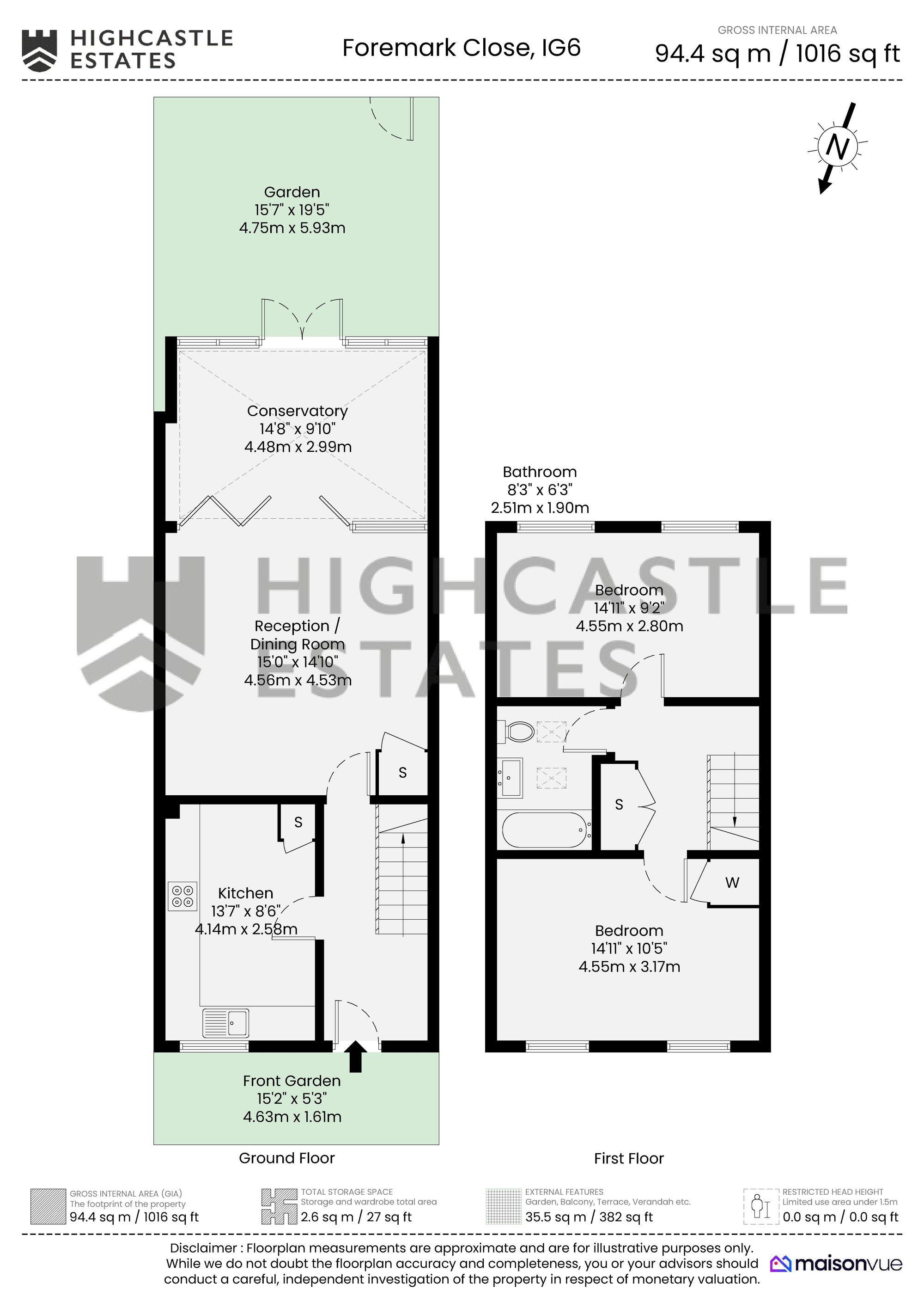 20 Foremark Close, Ilford floorplan