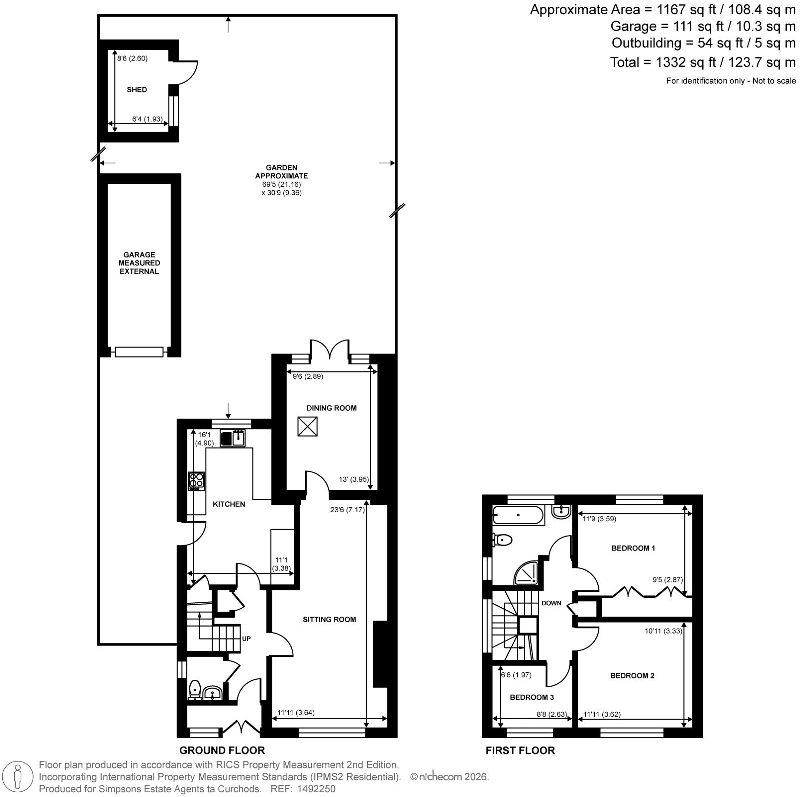46, Byfleet Road, Addlestone floorplan