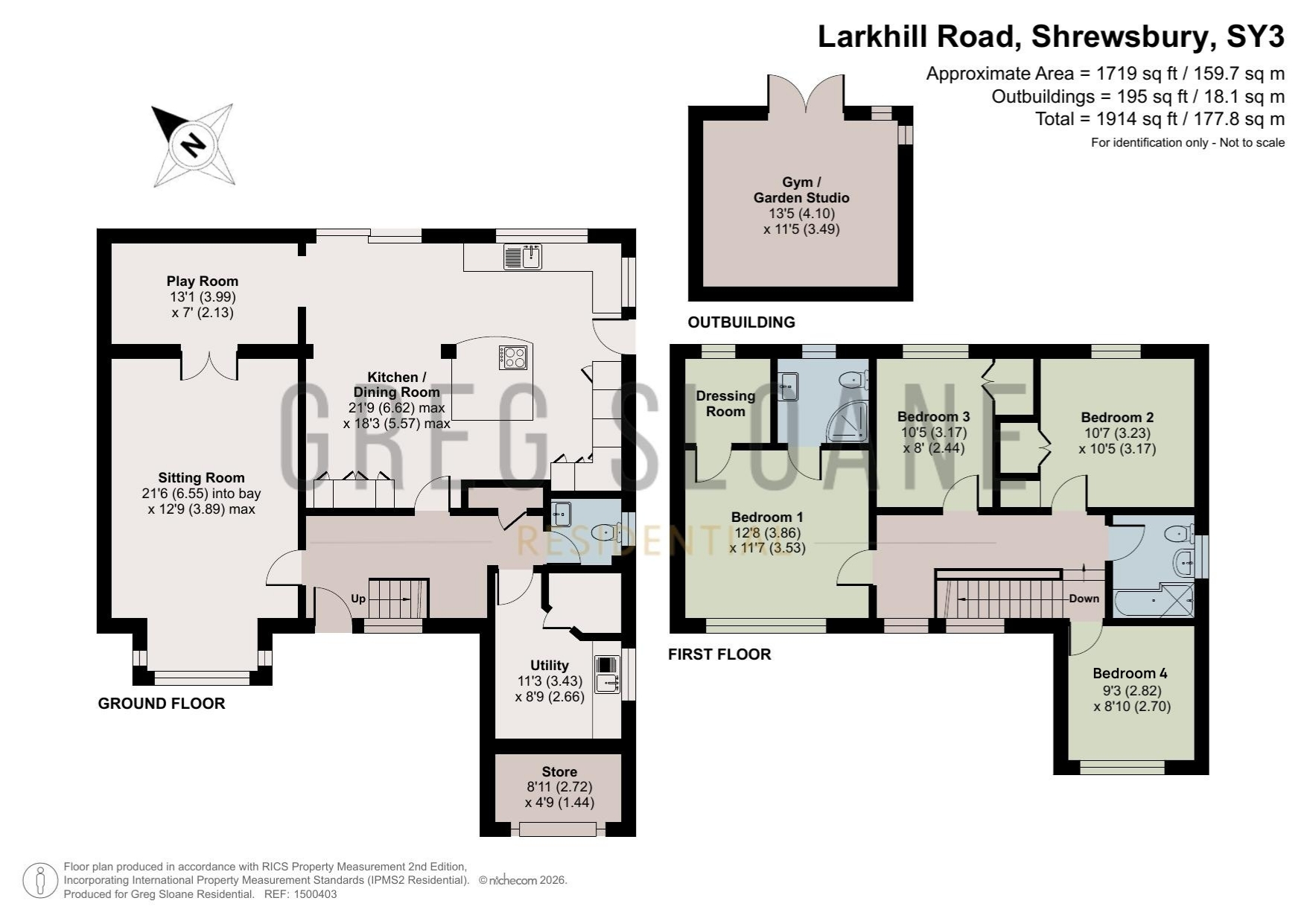 23 Larkhill Road, Shrewsbury floorplan