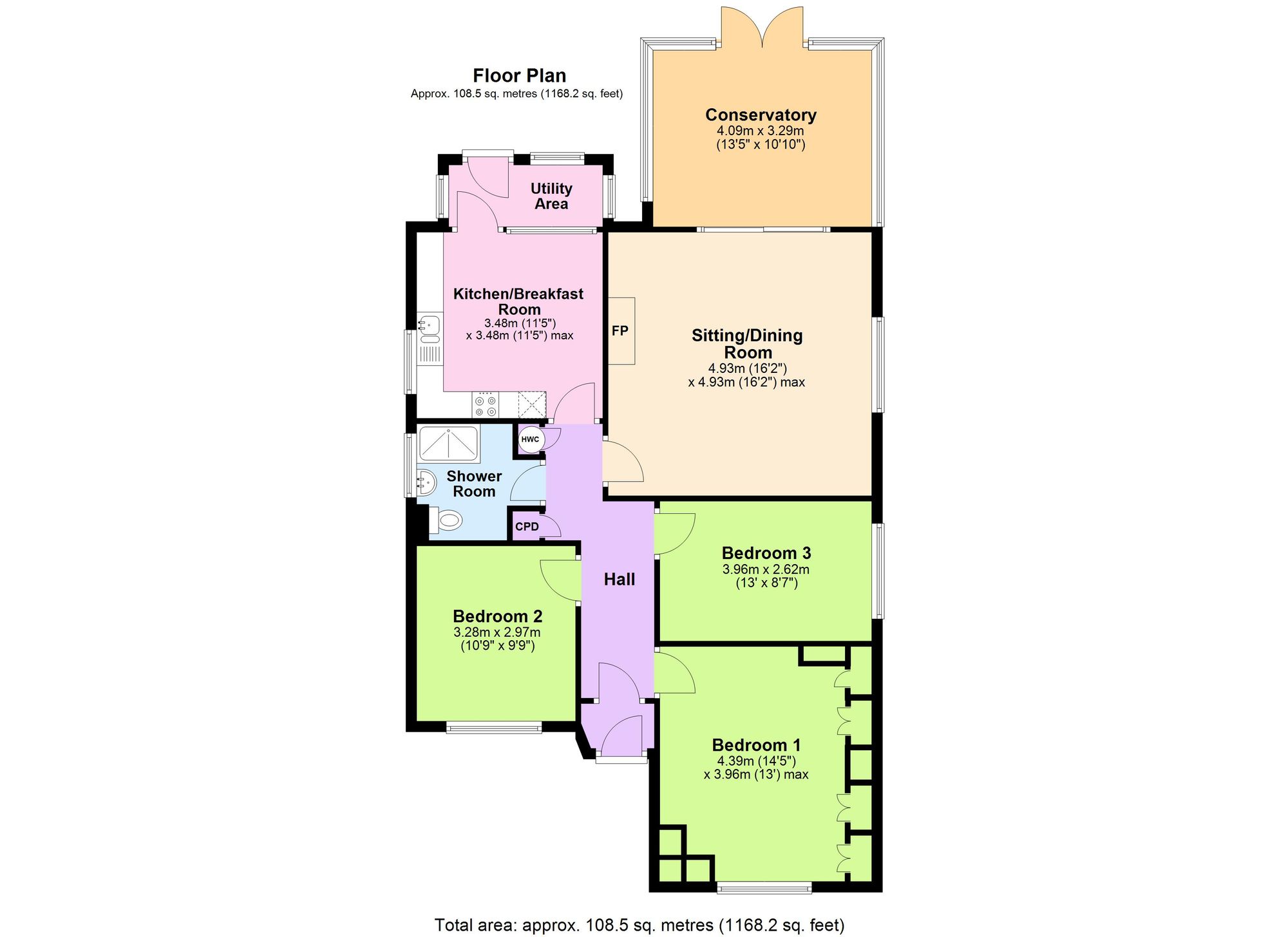 57 Lower Road, Ashford floorplan