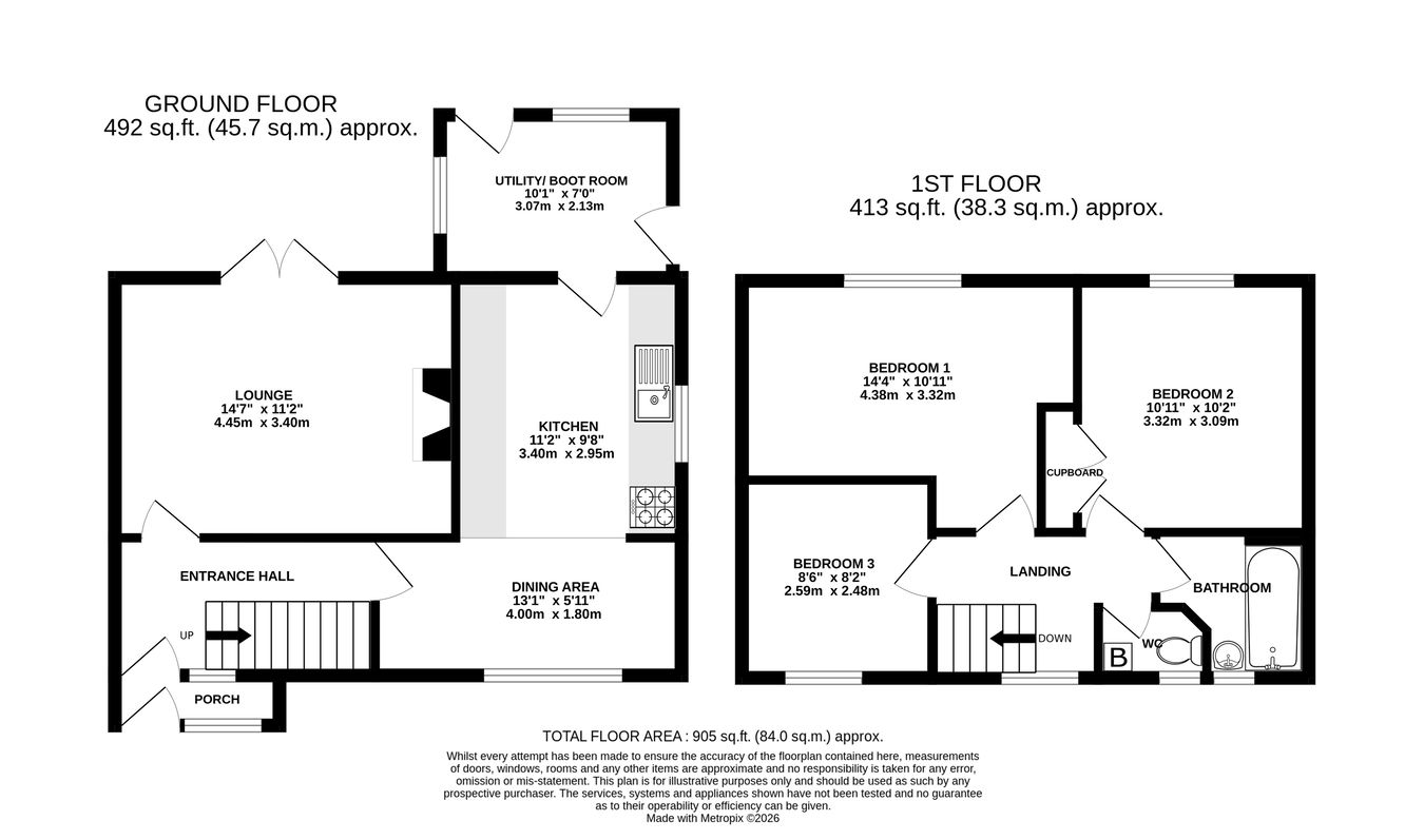 27, Charles Crescent, Abergavenny floorplan