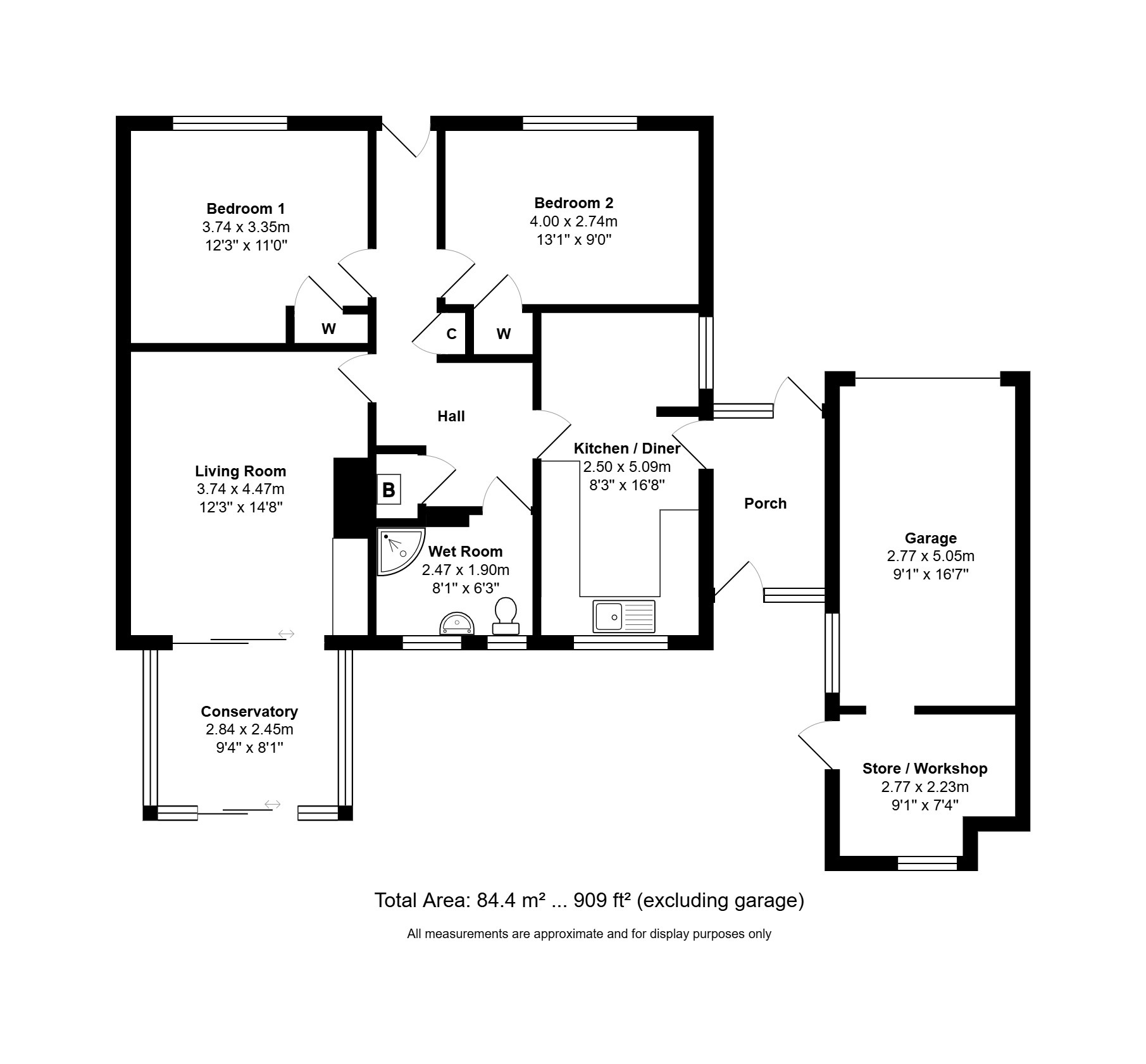 17, Caves Close, King's Lynn floorplan