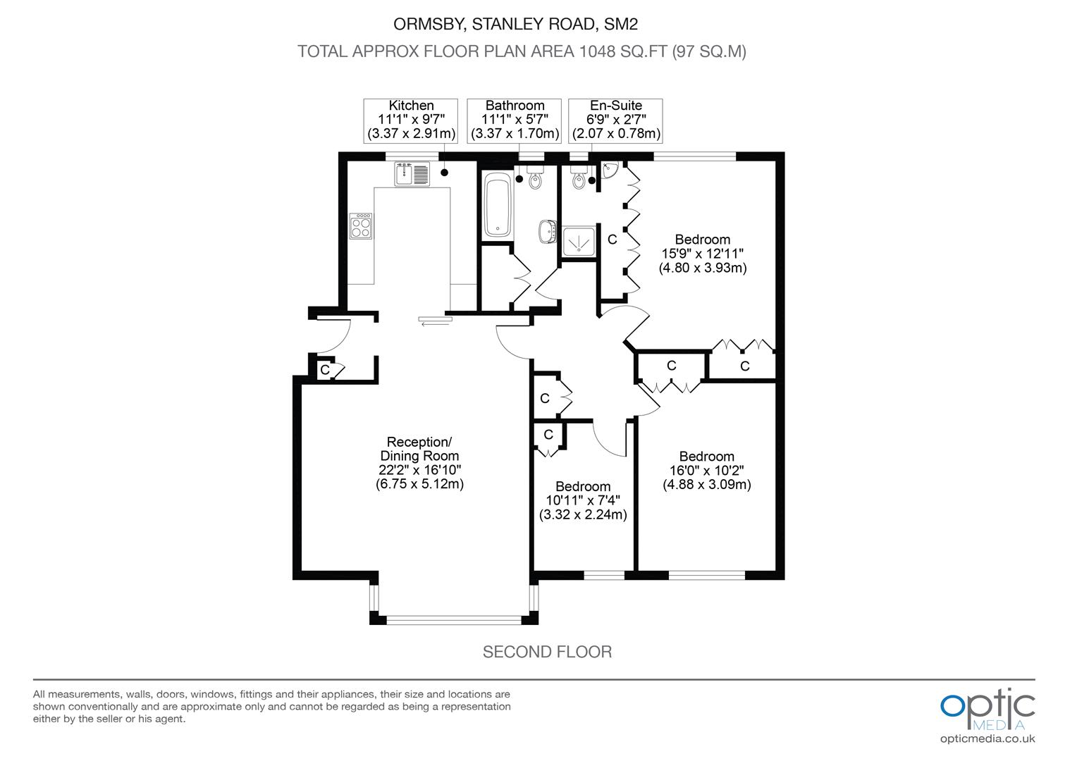 24 Ormsby, Stanley Road, Sutton floorplan