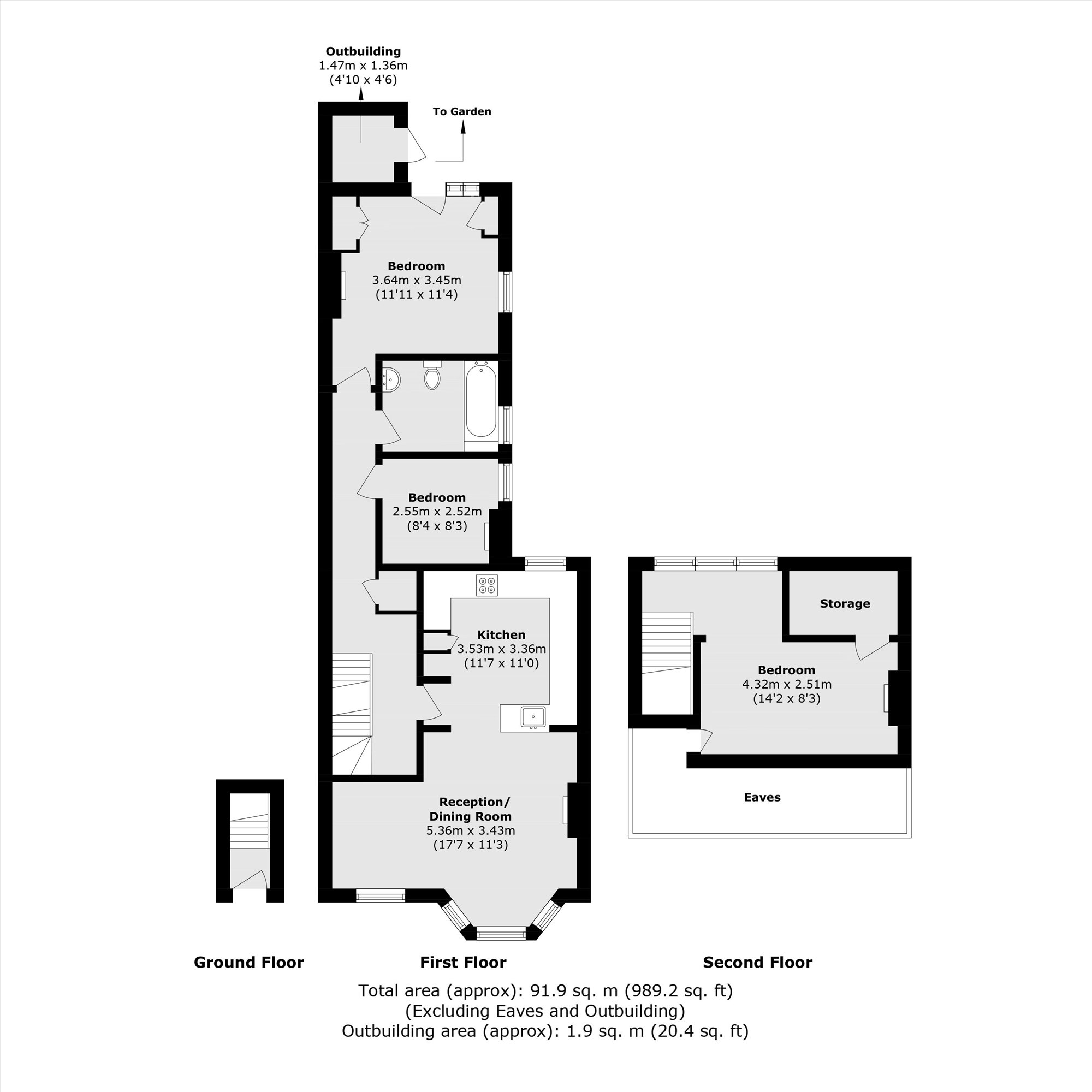 106, Hillside Road, London floorplan