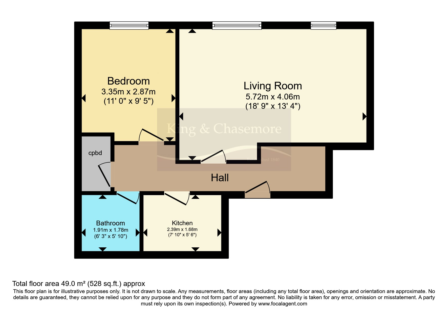 Flat 1, Westfield Court,, Norfolk Road, West Sussex floorplan