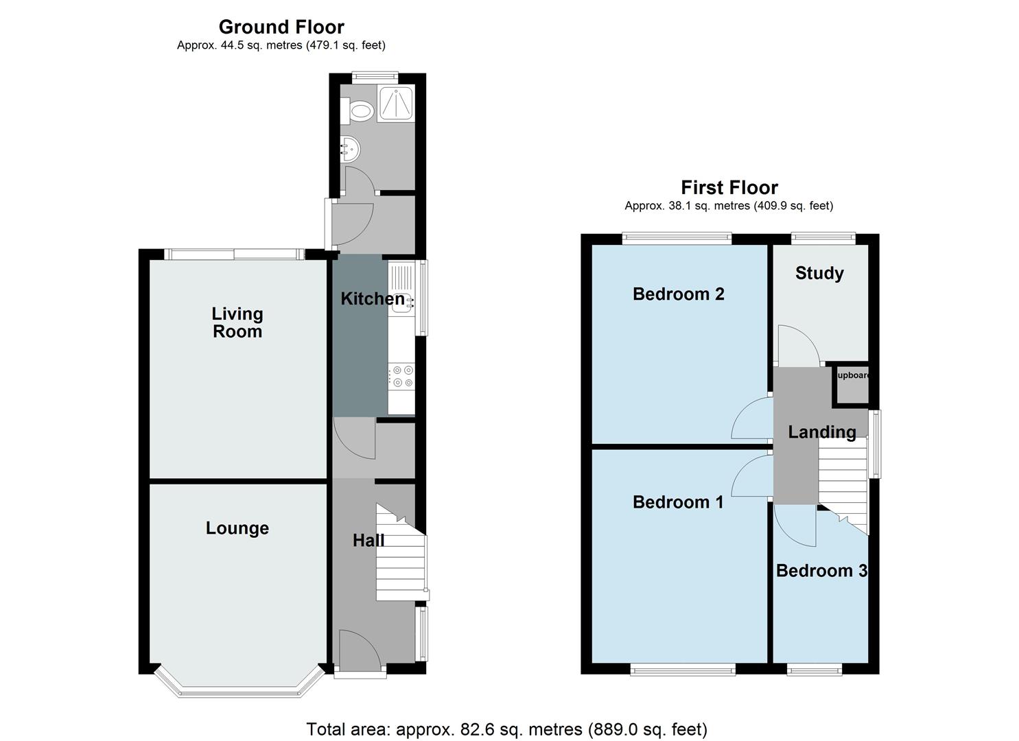 44, Redthorn Grove, Birmingham floorplan