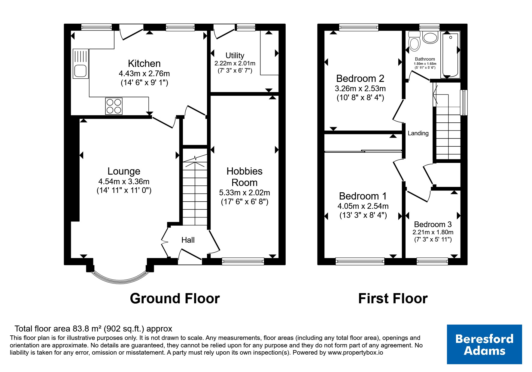 15, Rhodfa Maes Hir, Clwyd floorplan