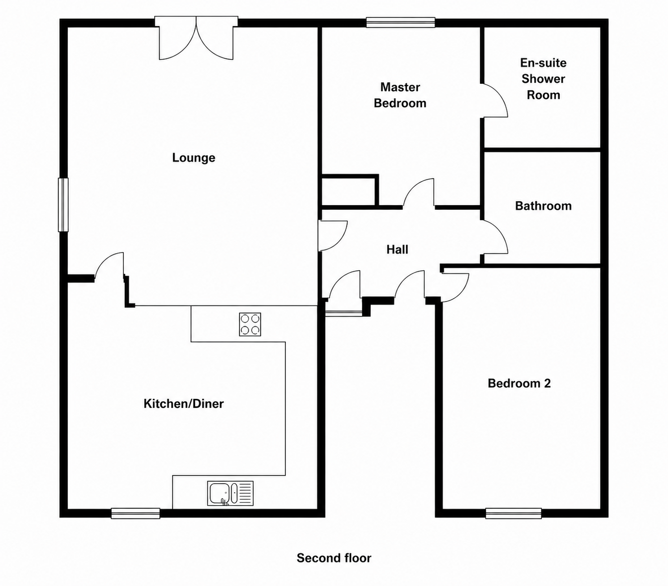 Flat 48, Riverside Court,, Cambridge Road, Essex floorplan