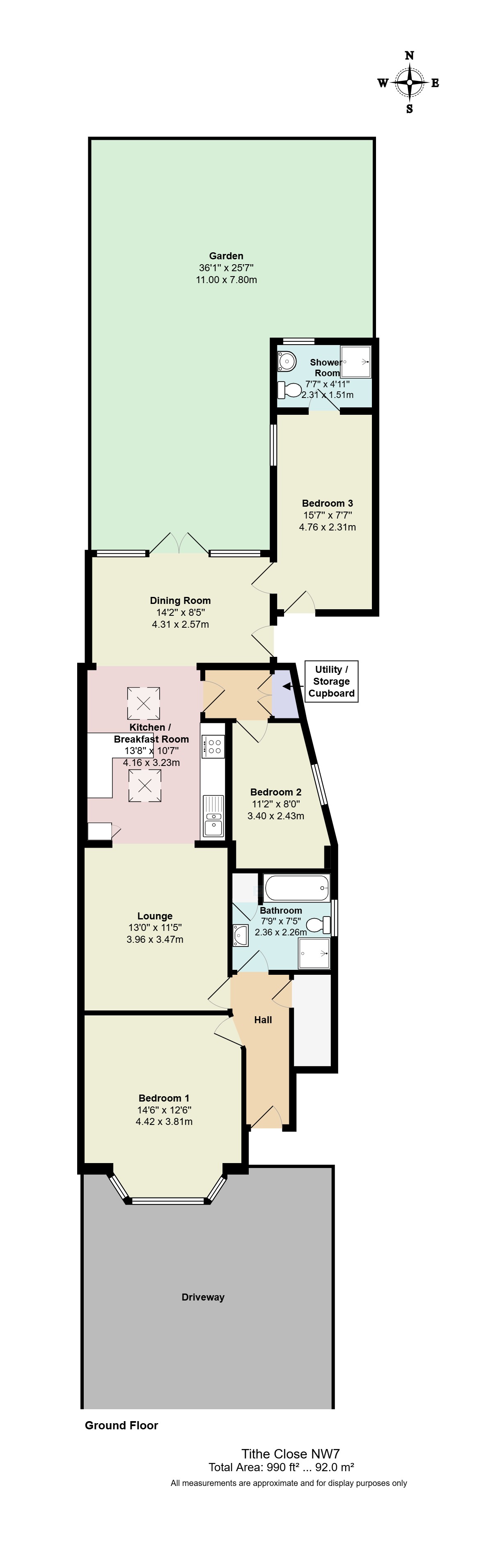 4, Tithe Close, London floorplan