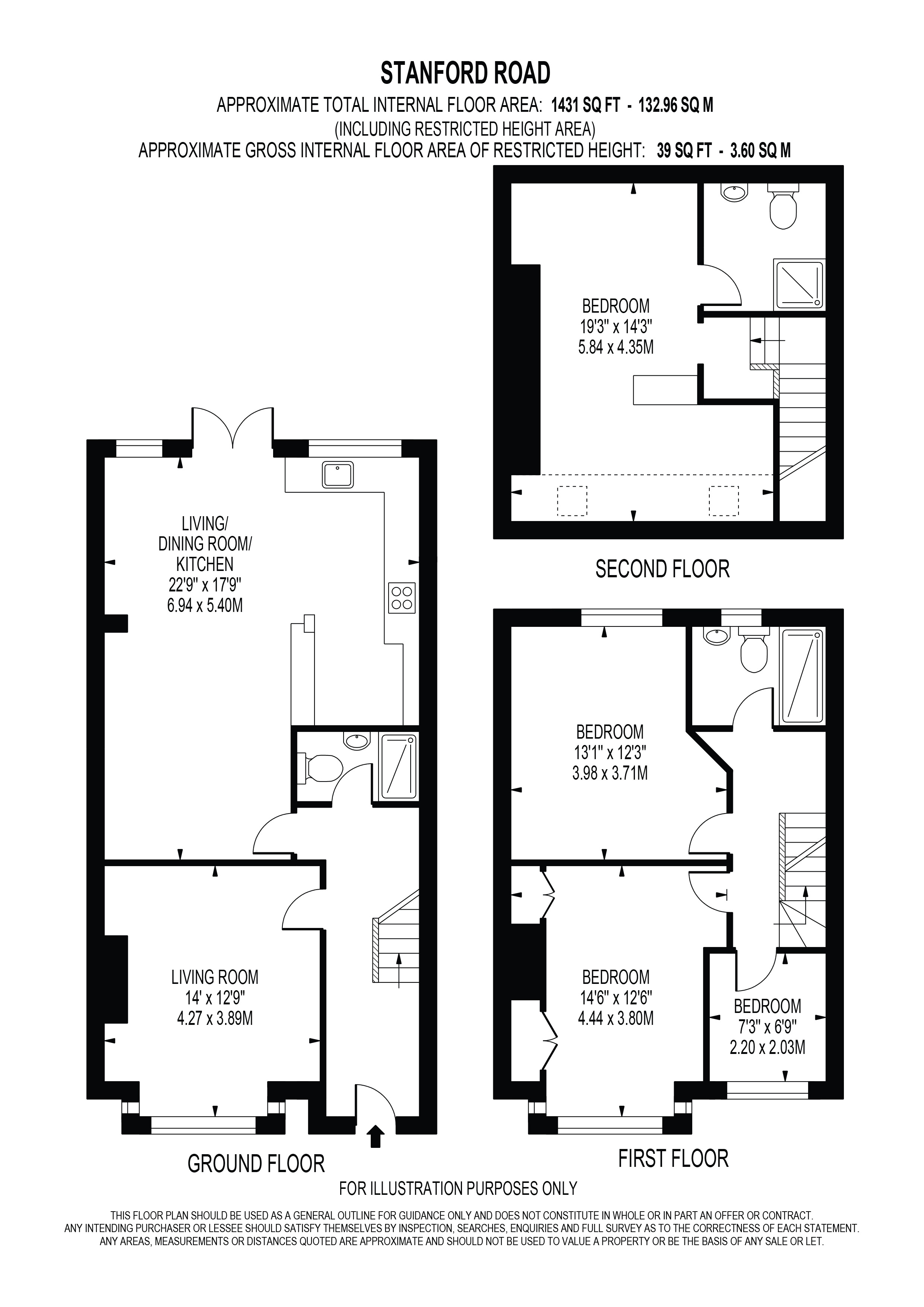 78, Stanford Road, London floorplan