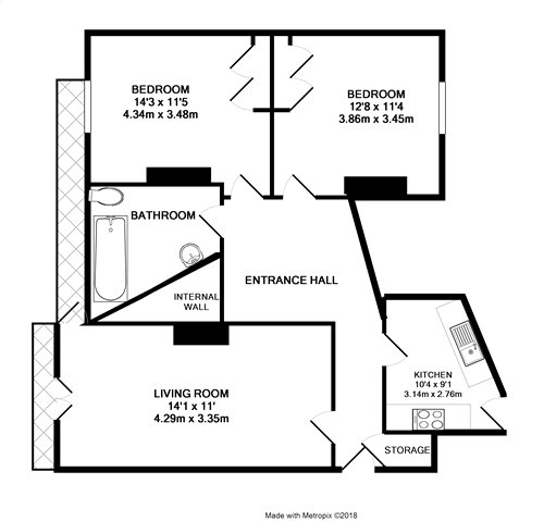 2 Bedrooms Flat to rent in River Court, Taplow, Maidenhead SL6