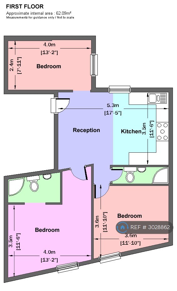B Camberwell Grove, Camberwell, London floorplan