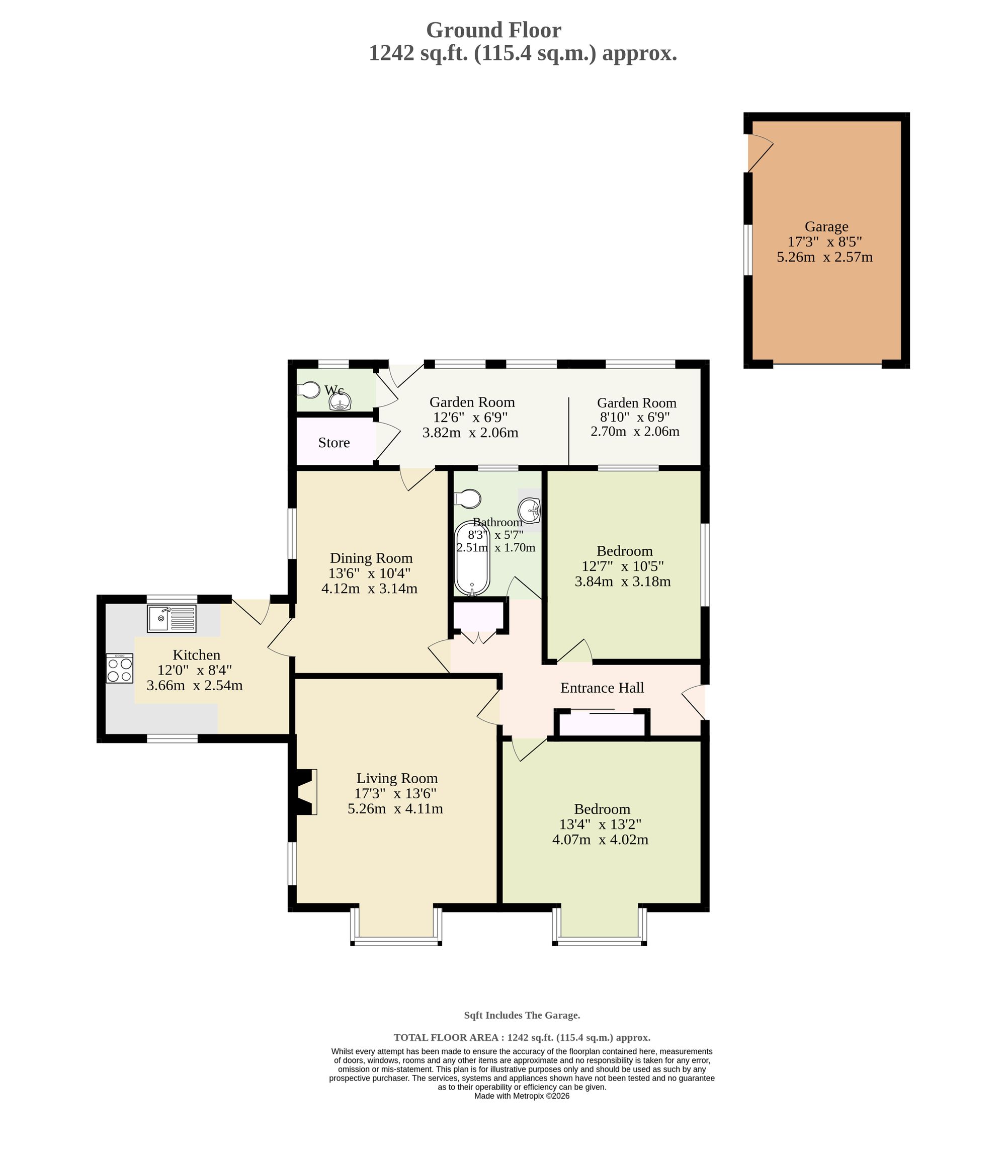 545 London Road South, Lowestoft floorplan