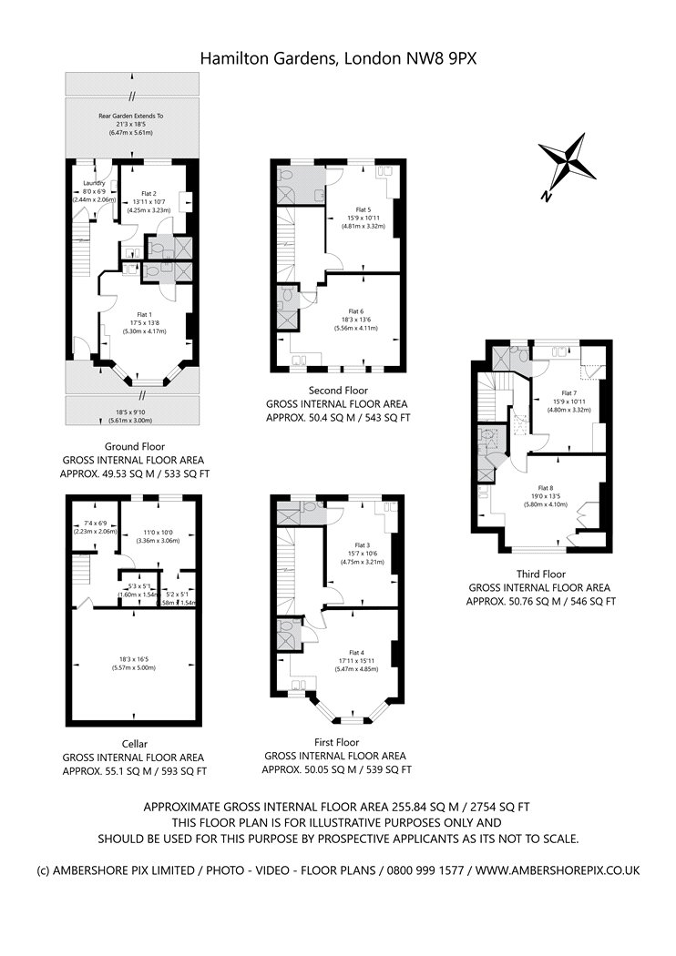 49, Hamilton Gardens, London floorplan
