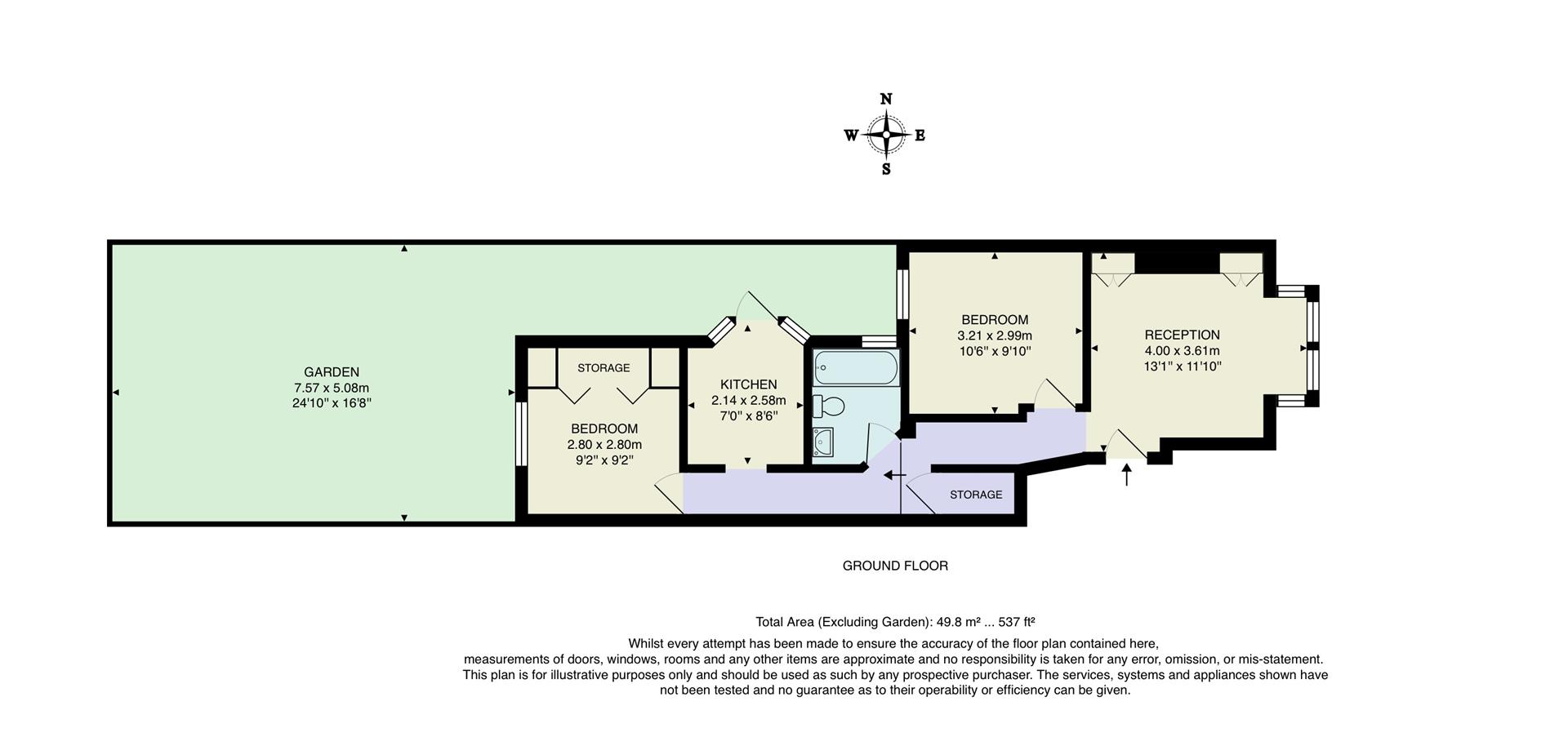 Flat 1, 7, Sylvan Road, Walthamstow floorplan