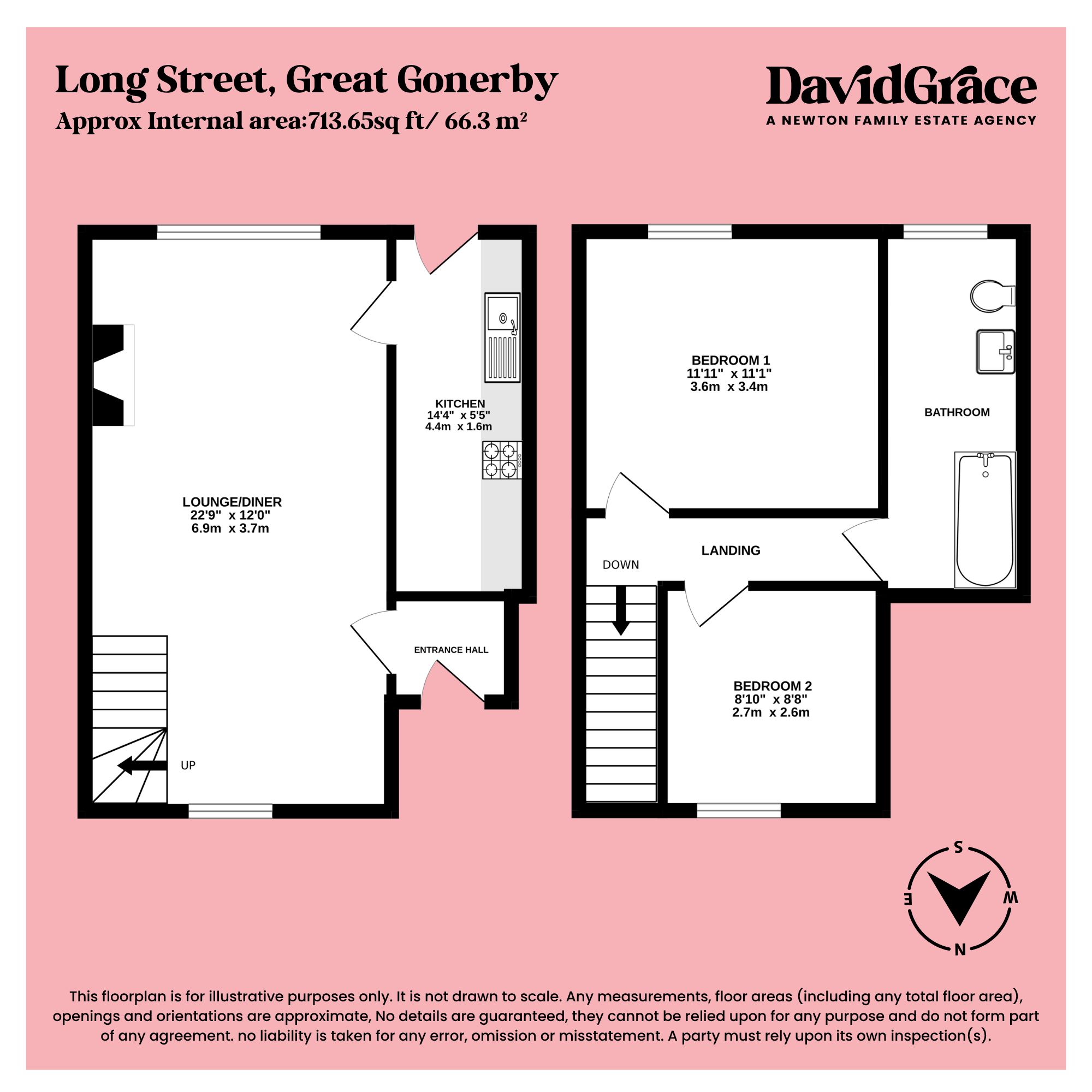 32 Long Street, Grantham floorplan