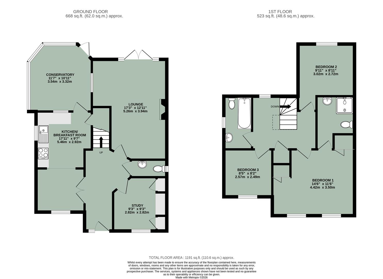 25, Ilges Lane, Cholsey floorplan