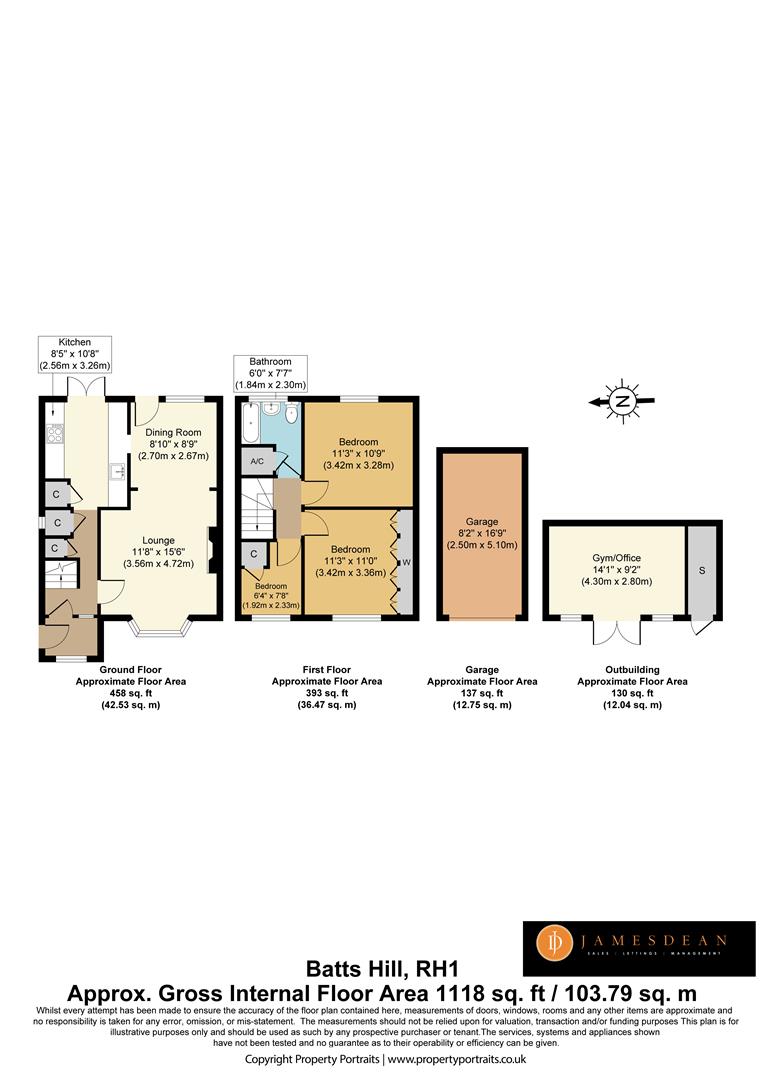 16, Batts Hill, Redhill floorplan