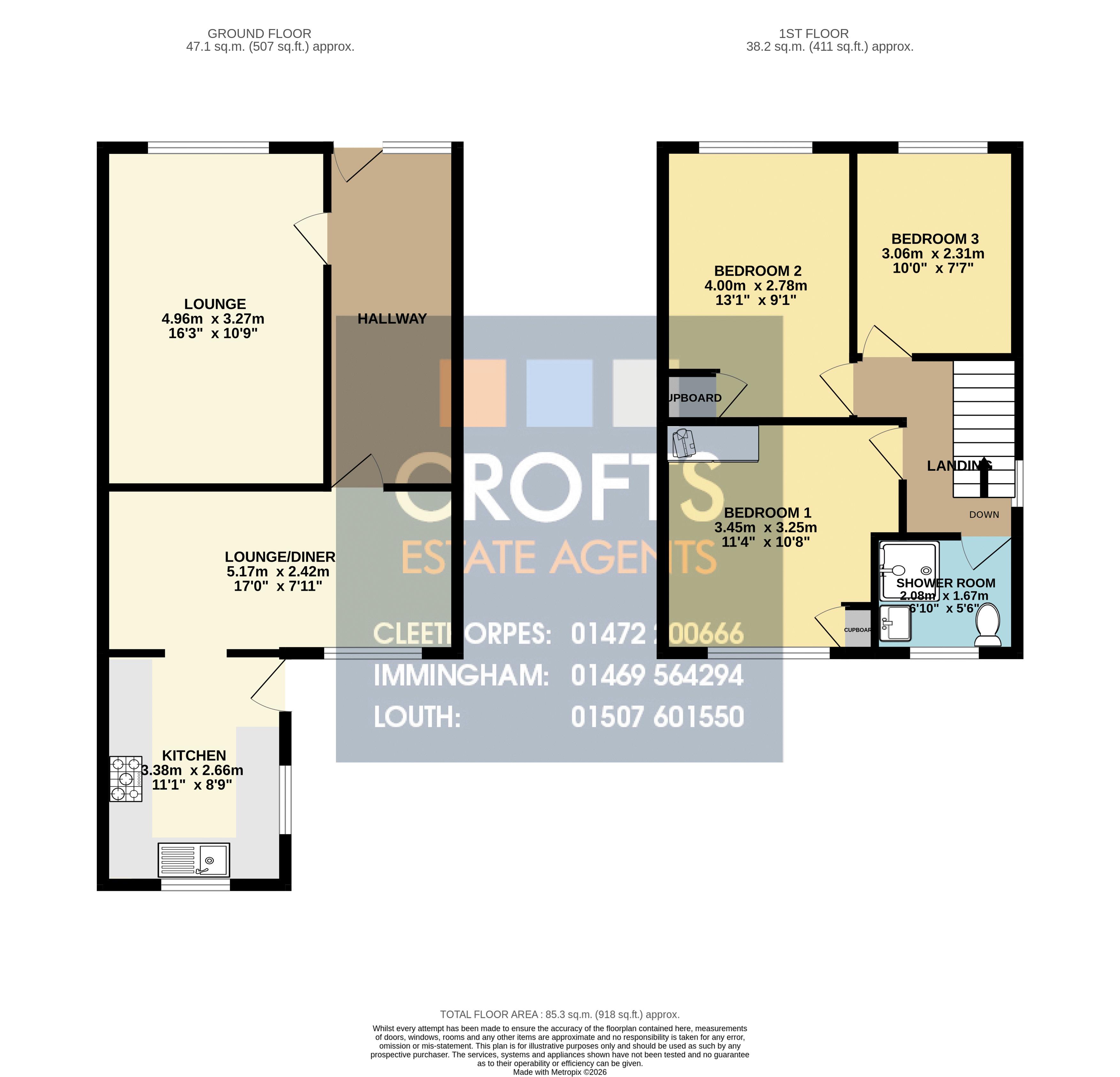 7, Larden Avenue, Scartho floorplan