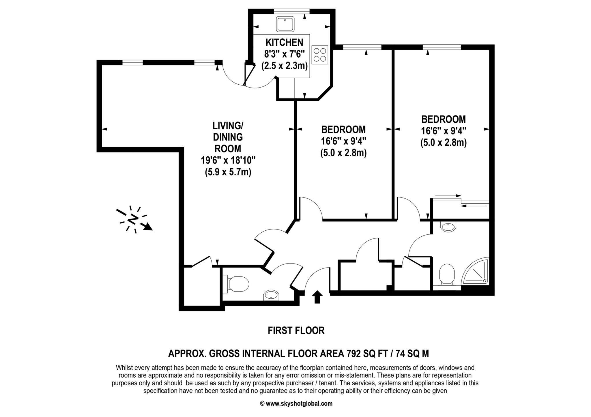 13 Headley Lodge, Leatherhead Road, Ashtead floorplan