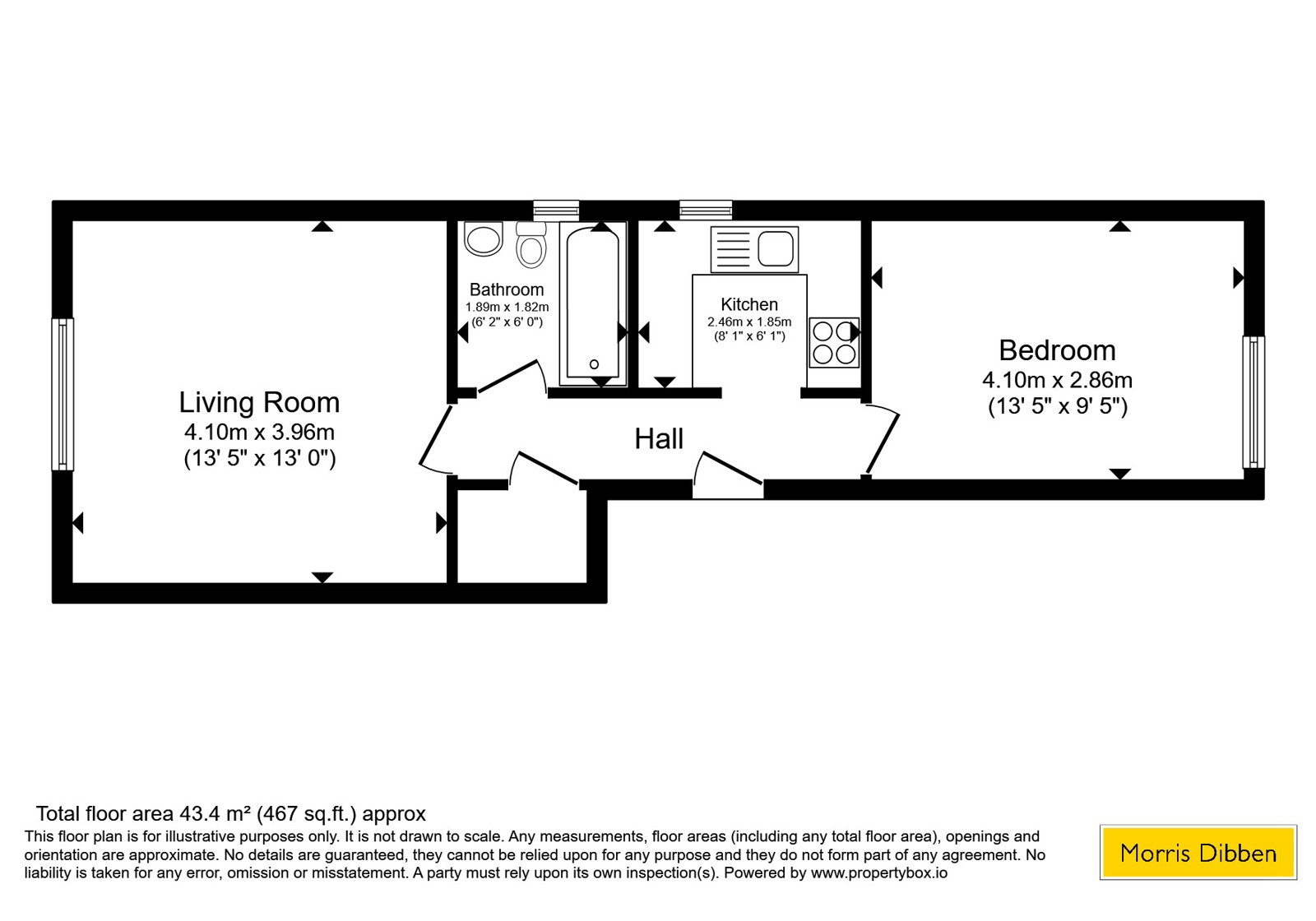 Flat 4, Rachard House, 127, Millbrook Road East, Southampton floorplan