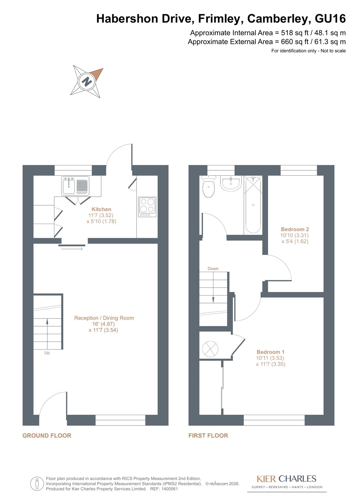 36, Habershon Drive, Camberley floorplan
