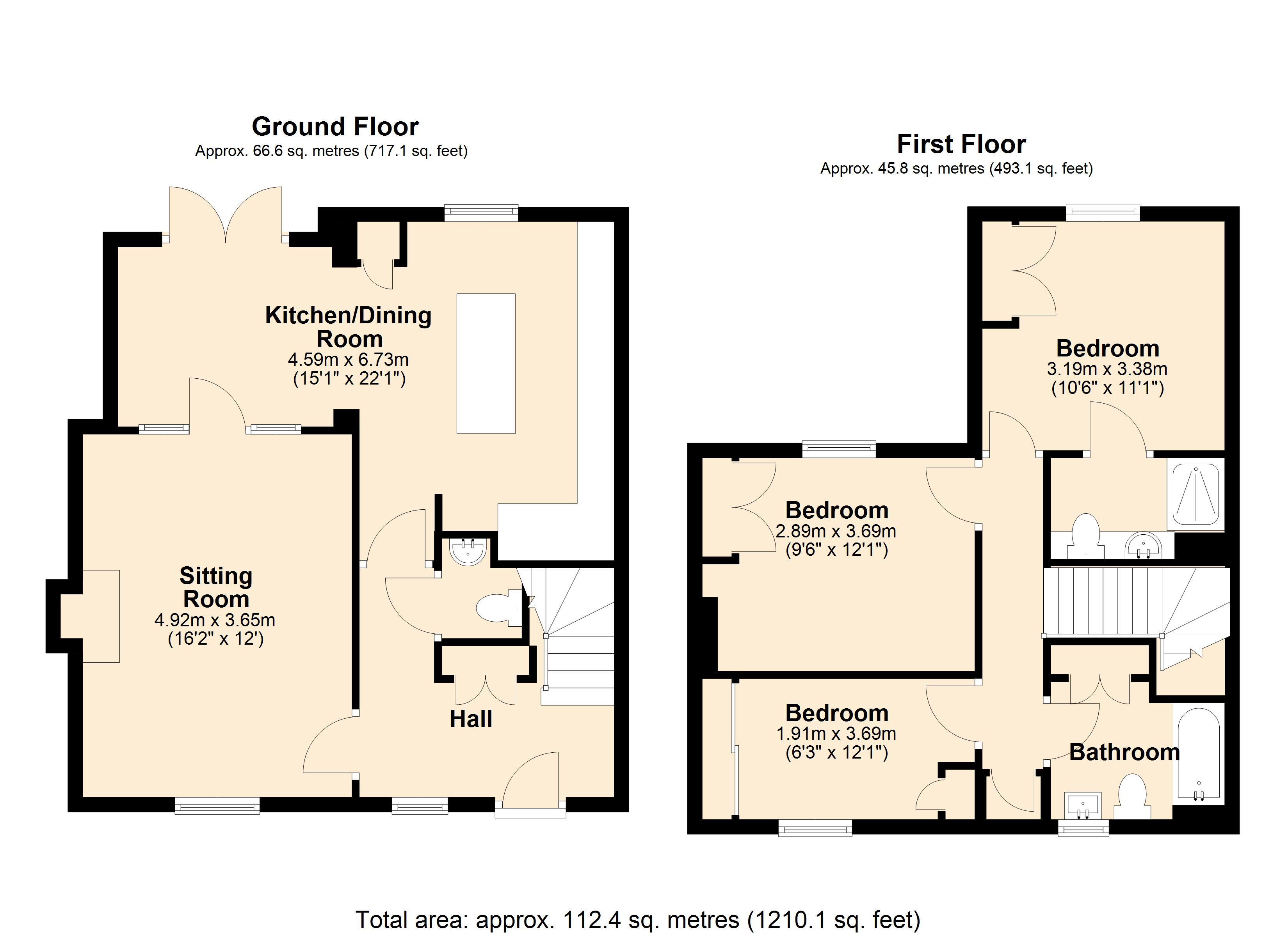 Hill Cottage,, St Nicholas Court, Blandford Forum floorplan