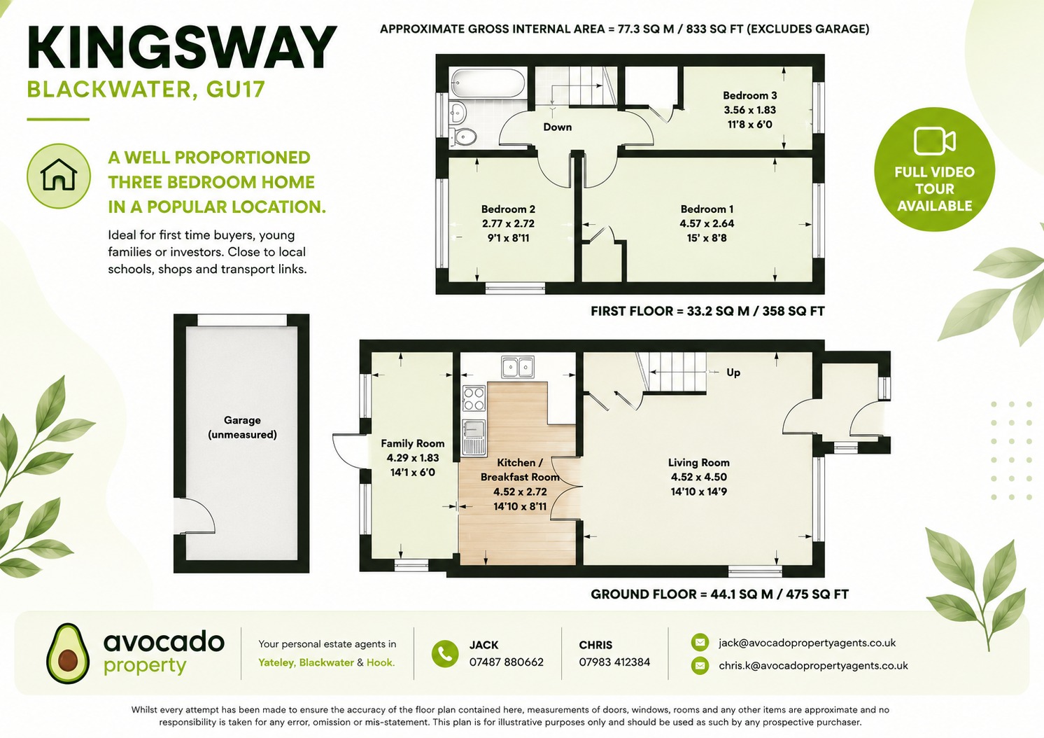 58 Kingsway, Blackwater, Hampshire floorplan