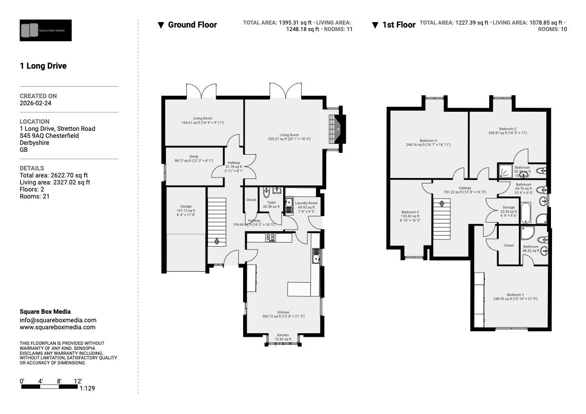 1, Longdrive, Stretton Road, Chesterfield floorplan