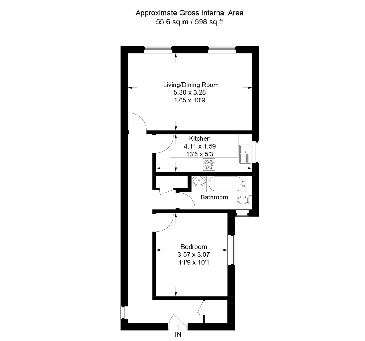 9 Tudor Court, High Street, St. Albans floorplan