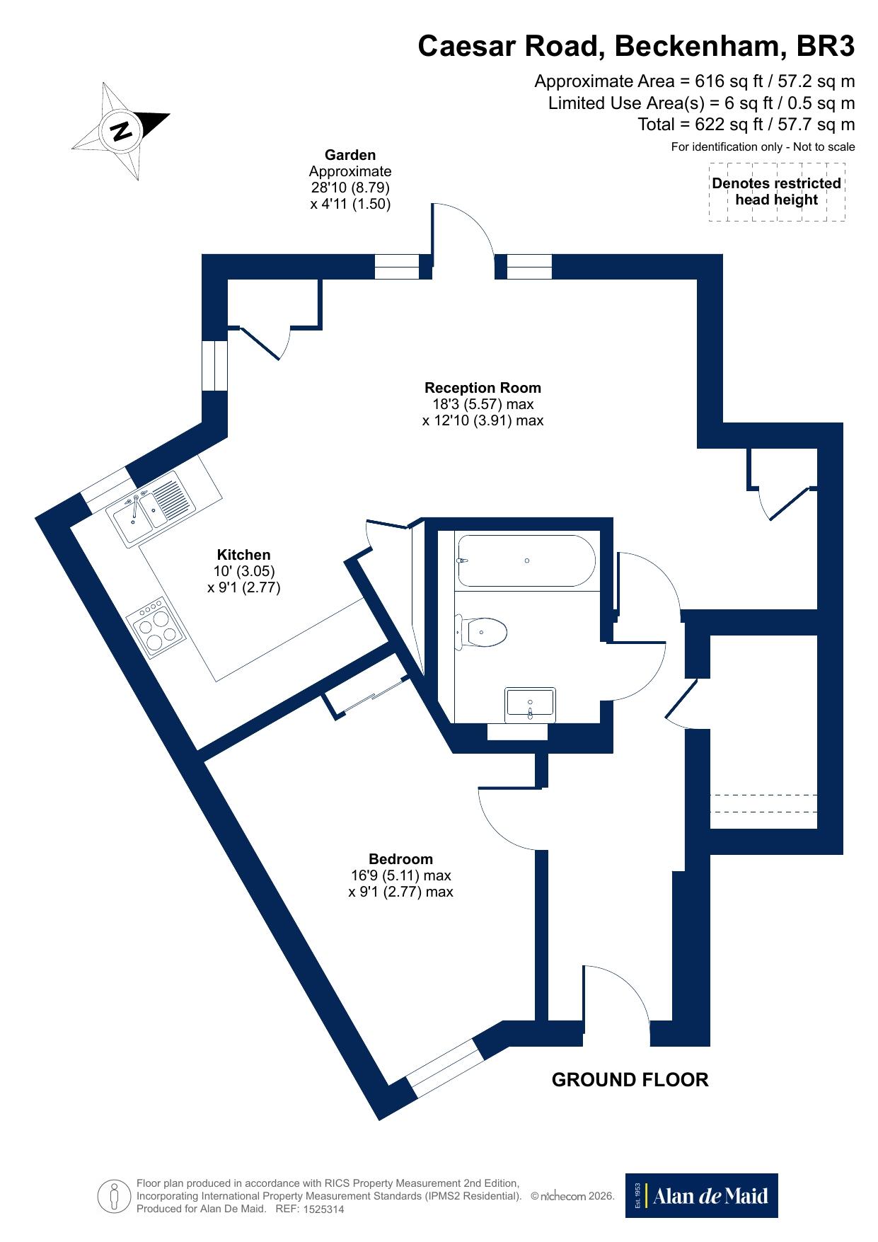 Caesar Road, Beckenham floorplan